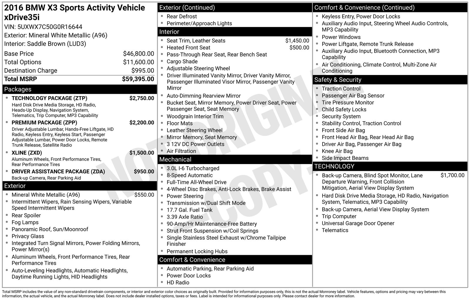 Used Car 2016 Bmw X3  Xdrive35i For Sale Under $20,000 In Austin, Texas