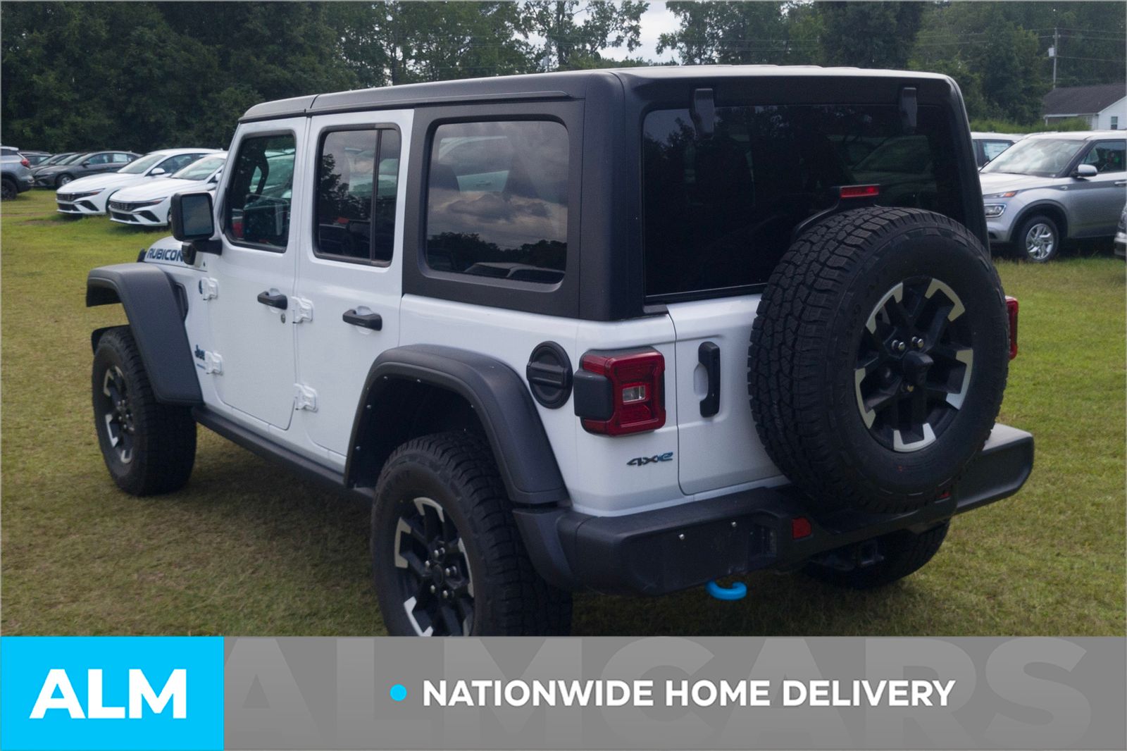 Used 2024 Bright White Clearcoat Jeep Rubicon 4xe image 4