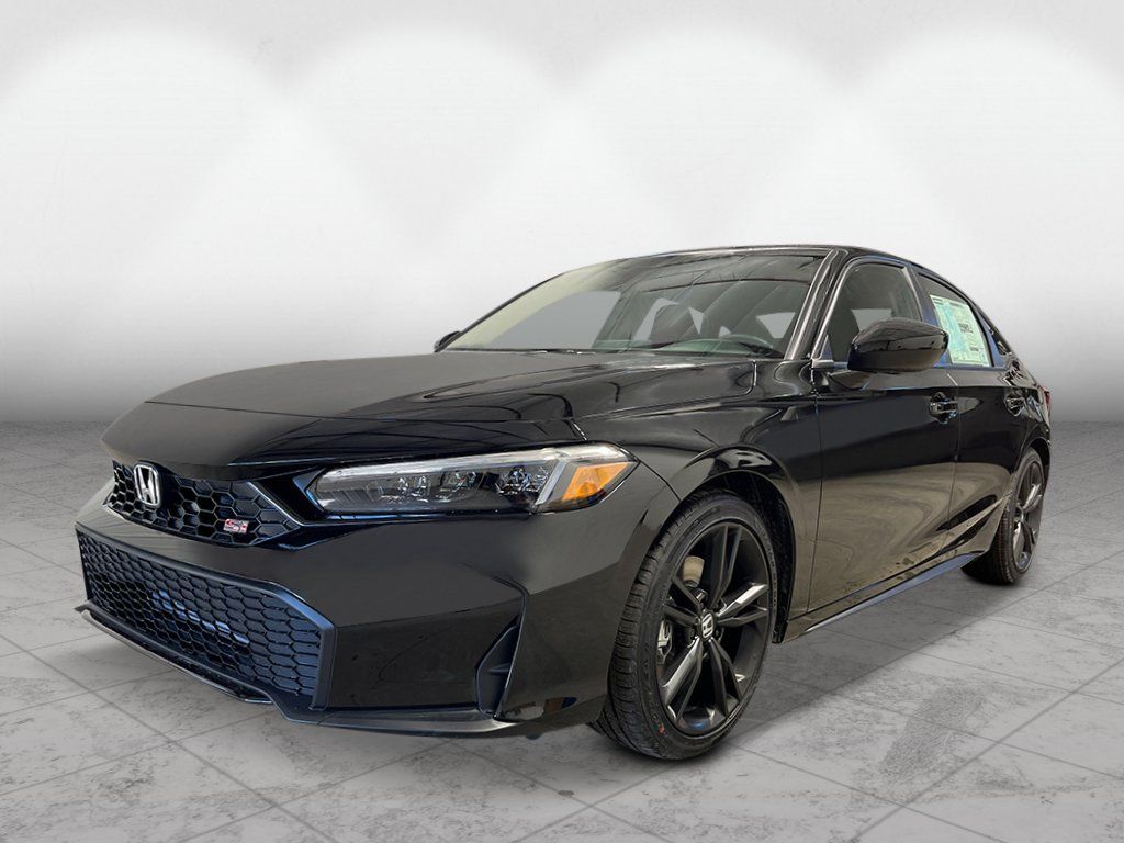 Crystal Black Pearl 2026 Honda Civic Sedan Front-Wheel Drive 6-Speed Manual