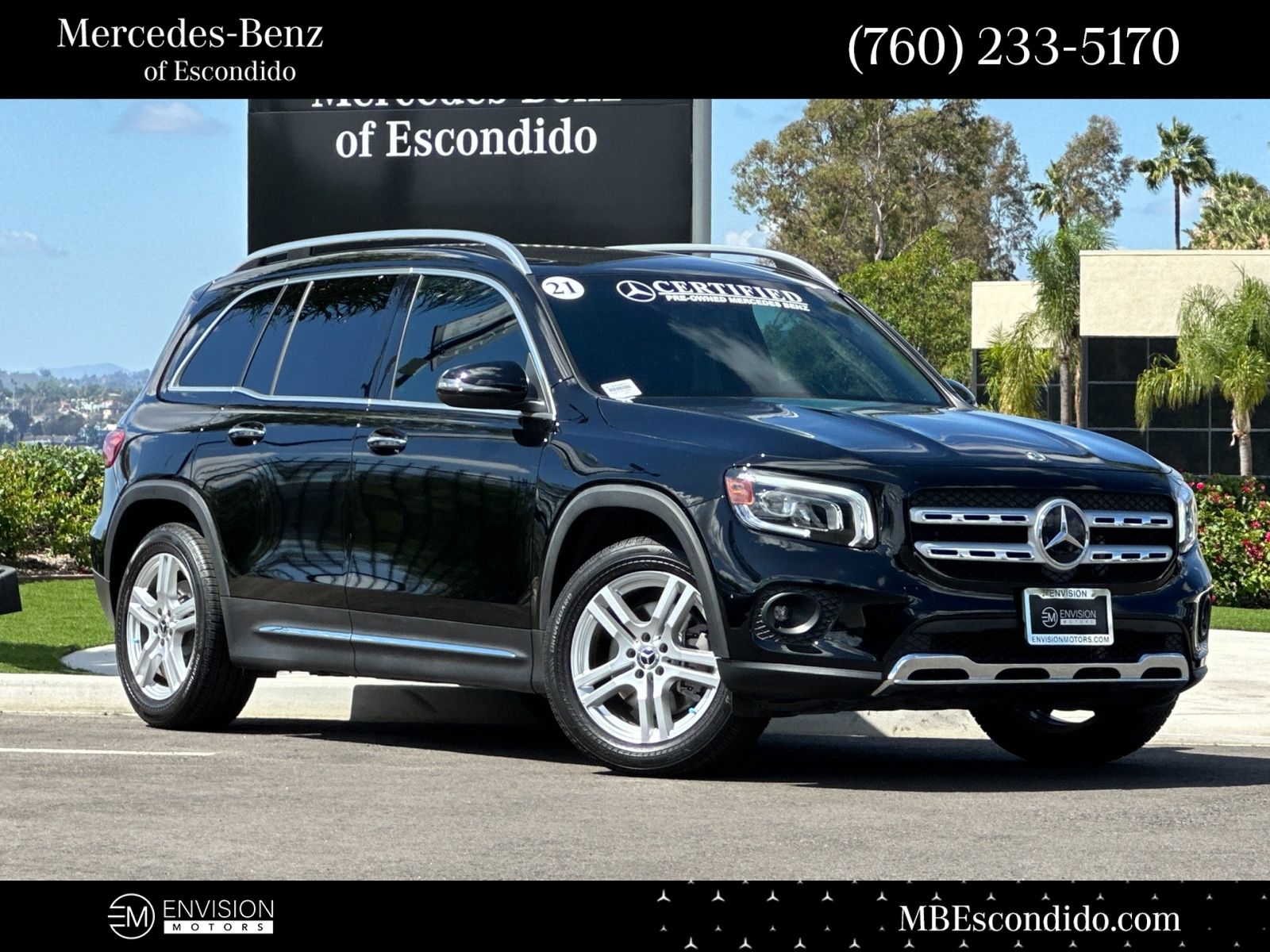 Night Black 2021 Mercedes-Benz GLB 250 FWD SUV / Crossover Front-Wheel Drive 8-Speed Automatic