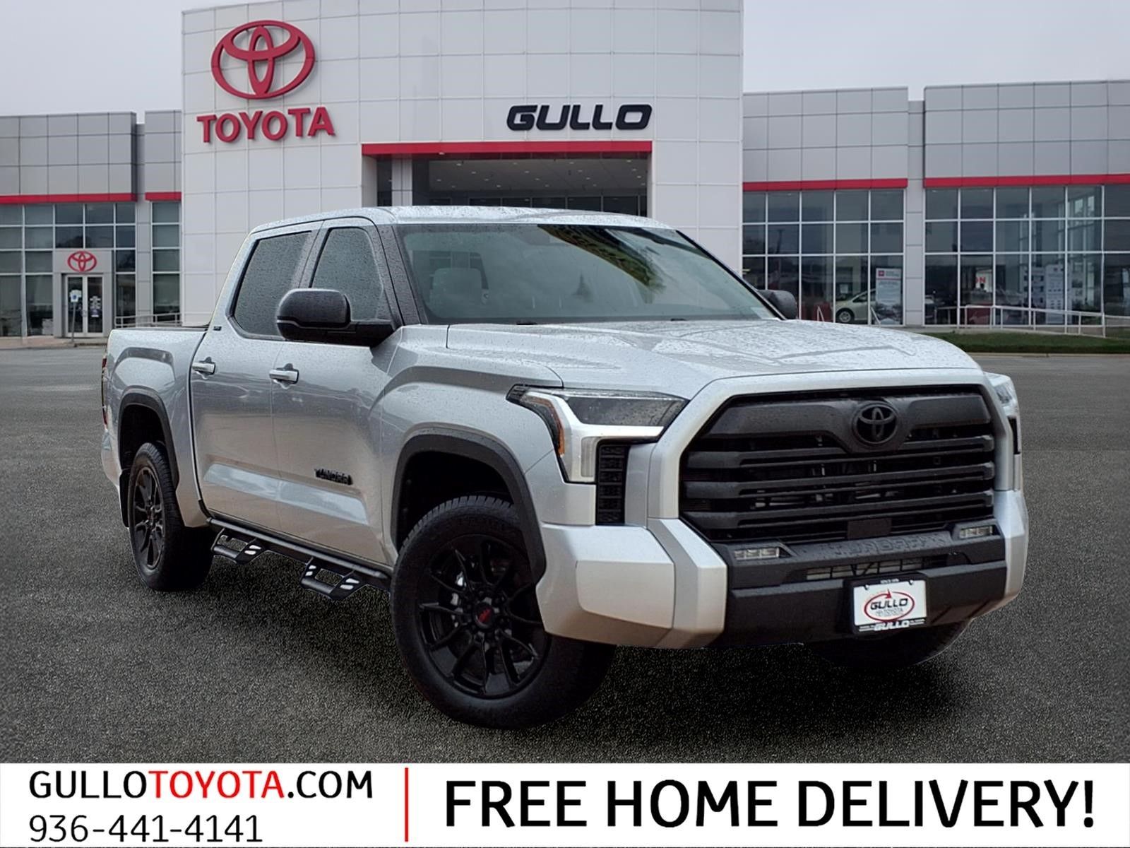 Celestial Silver Metallic 2024 Toyota Tundra SR5 CrewMax Cab 4WD Pickup Truck Four-Wheel Drive Automatic