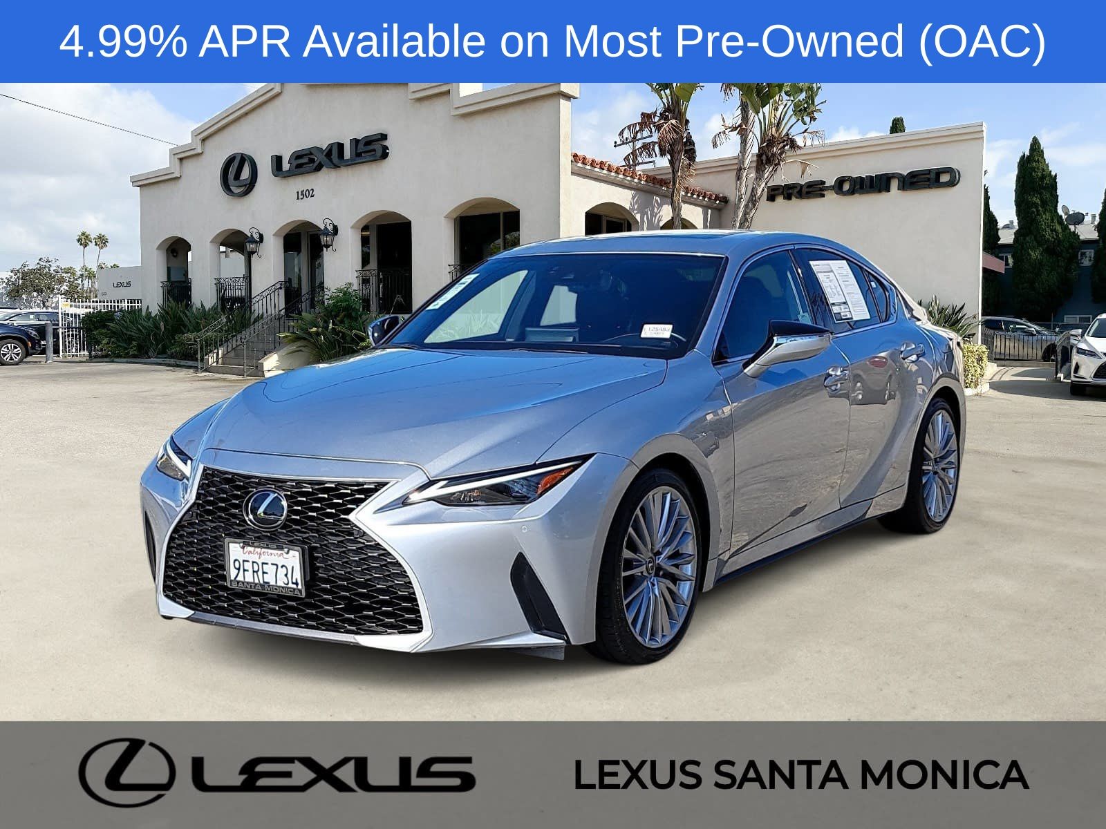 Iridium 2023 Lexus IS Sedan Rear-Wheel Drive 8-Speed Automatic