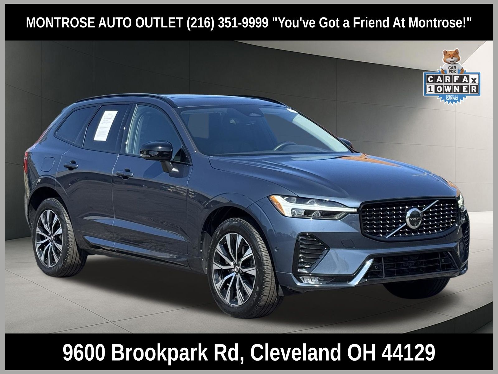 Denim Blue Metallic 2024 Volvo XC60 B5 Plus Dark Theme AWD SUV / Crossover All-Wheel Drive Automatic