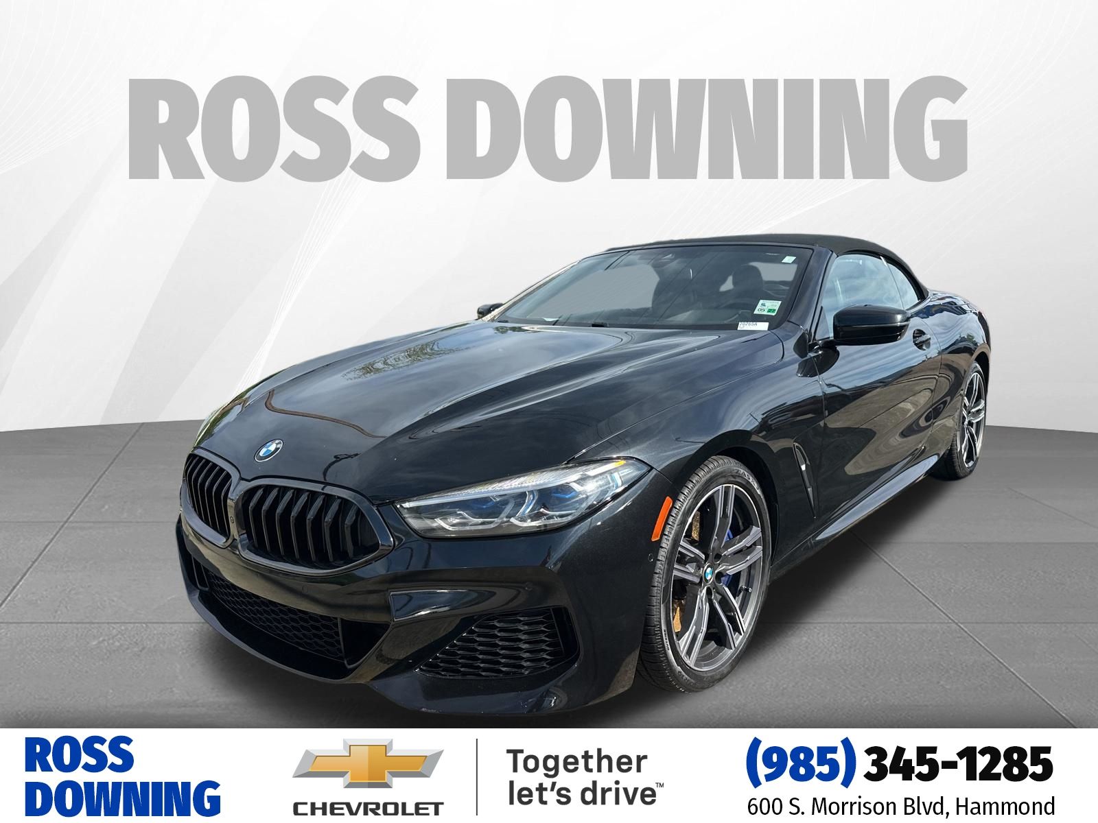 Black Sapphire Metallic 2022 BMW 8 Series 840i Convertible RWD Convertible Rear-Wheel Drive 8-Speed Automatic
