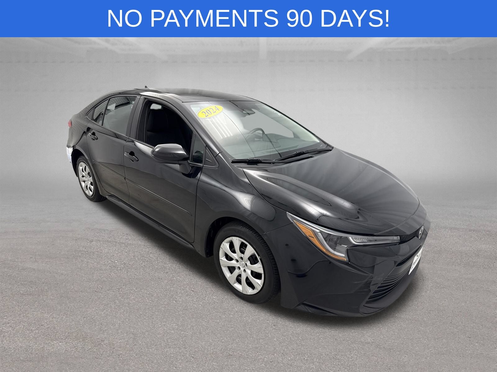 Midnight Black Metallic 2024 Toyota Corolla Sedan Front-Wheel Drive Continuously Variable Transmission