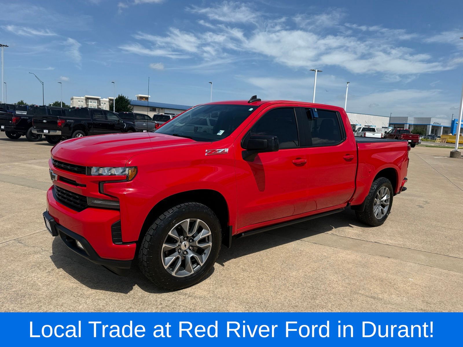 Red Hot 2020 Chevrolet Silverado 1500 Pickup Truck Four-Wheel Drive 8-Speed Automatic