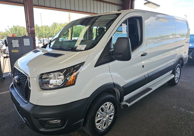 Oxford White 2025 Ford Transit Cargo Van Rear-Wheel Drive