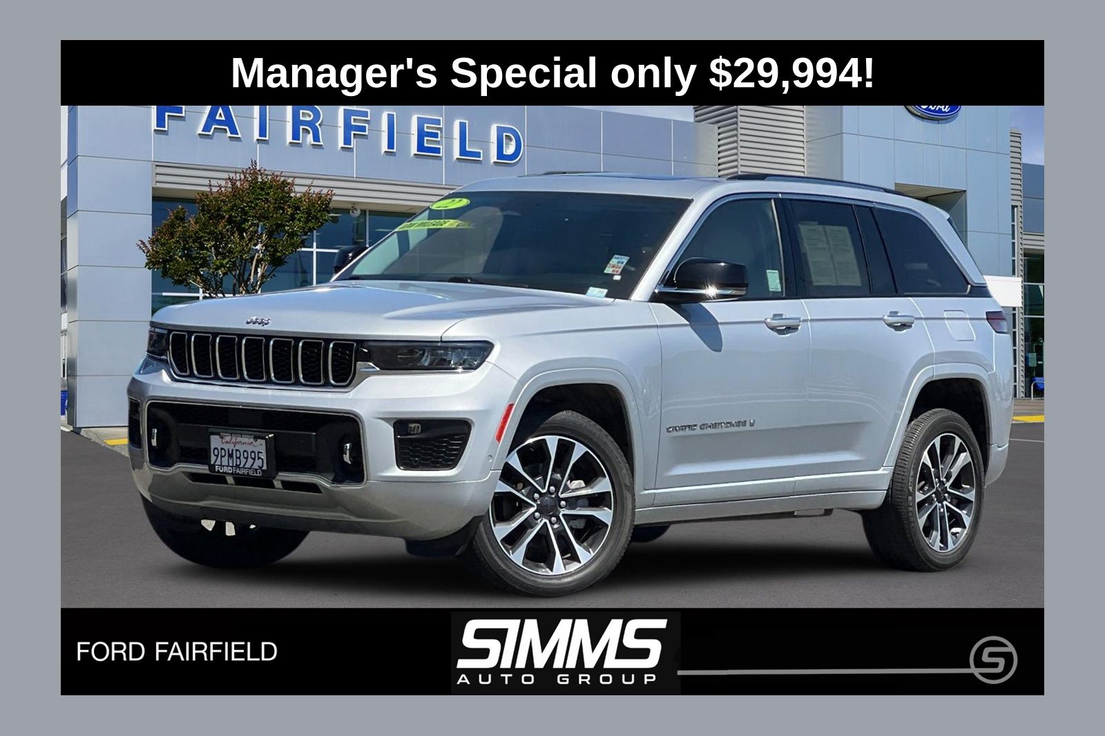 Silver Zynith 2022 Jeep Grand Cherokee SUV / Crossover 4X2 8-Speed Automatic