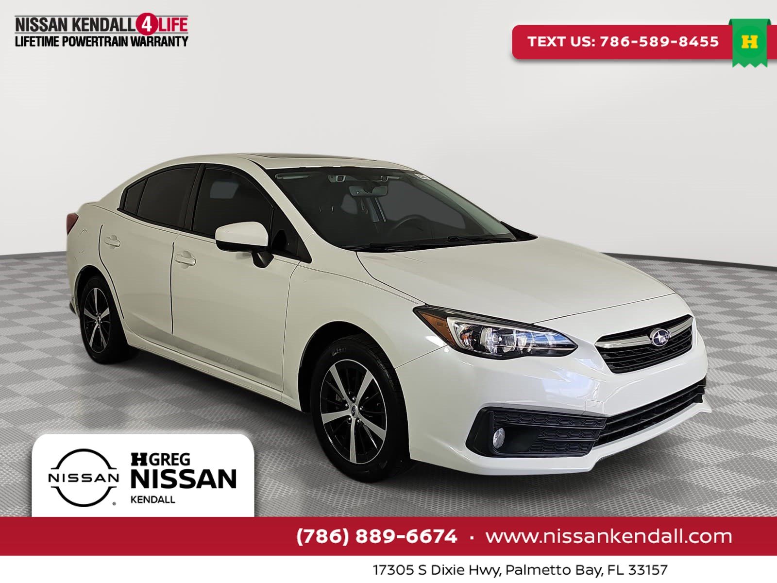 Crystal White Pearl 2020 Subaru Impreza Sedan All-Wheel Drive Continuously Variable Transmission