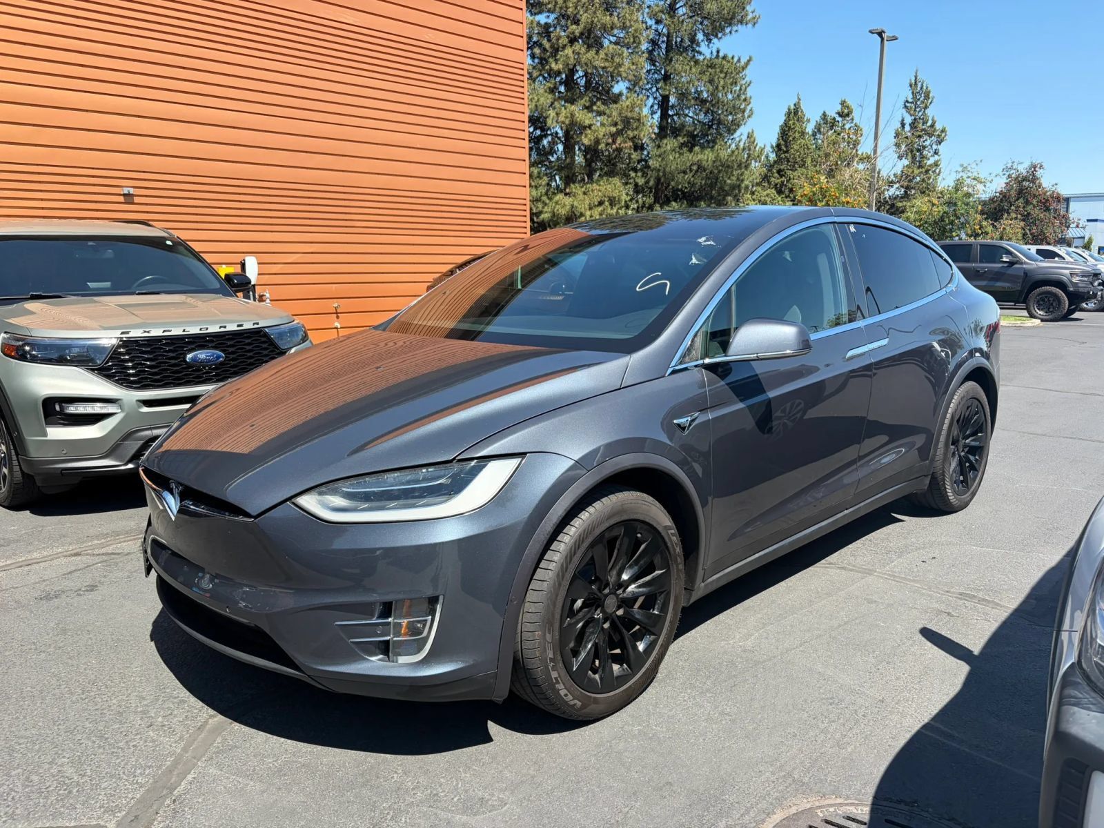 Gray 2018 Tesla Model X SUV / Crossover All-Wheel Drive 1-Speed Automatic