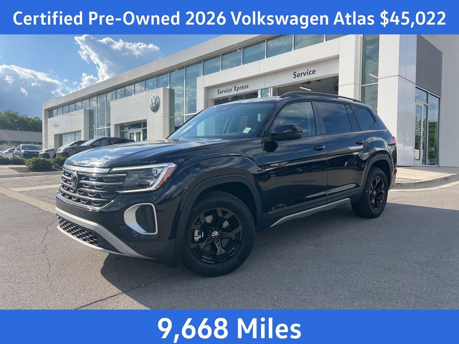 Deep Black Pearl 2026 Volkswagen Atlas Peak Edition 4Motion SUV / Crossover All-Wheel Drive 8-Speed Automatic