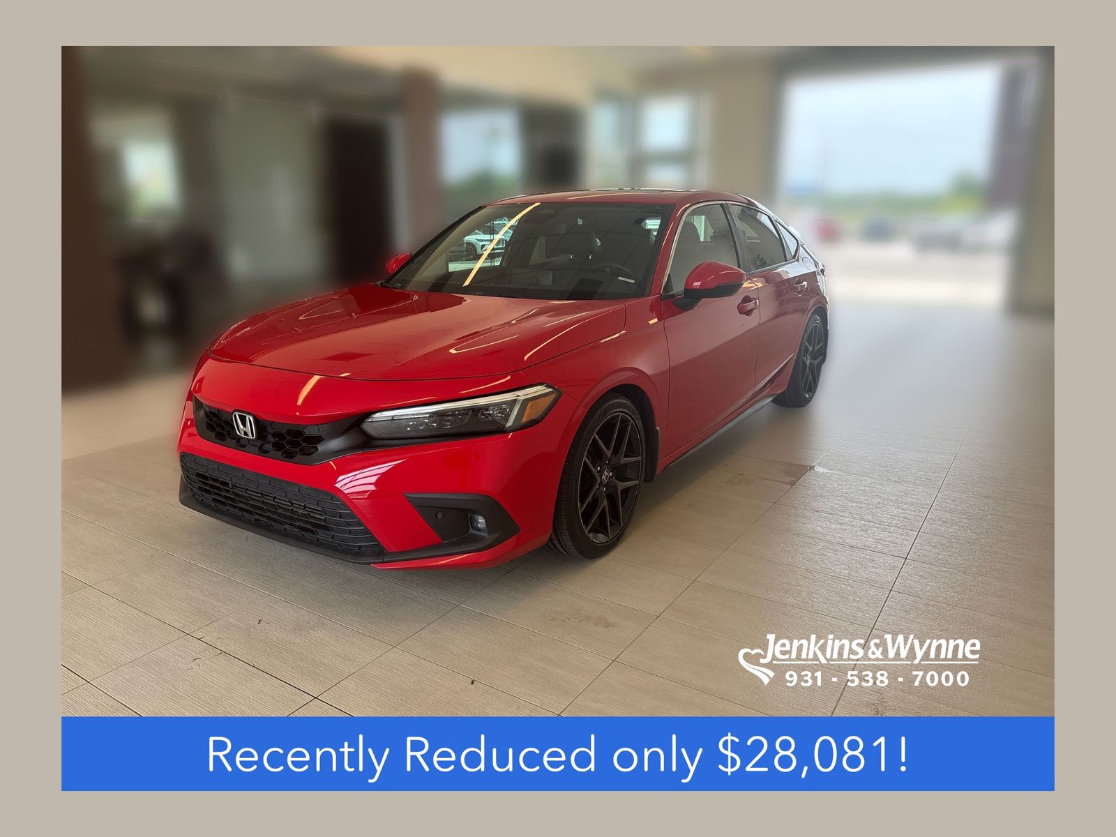 Rallye Red 2023 Honda Civic Hatchback Hatchback Front-Wheel Drive Continuously Variable Transmission