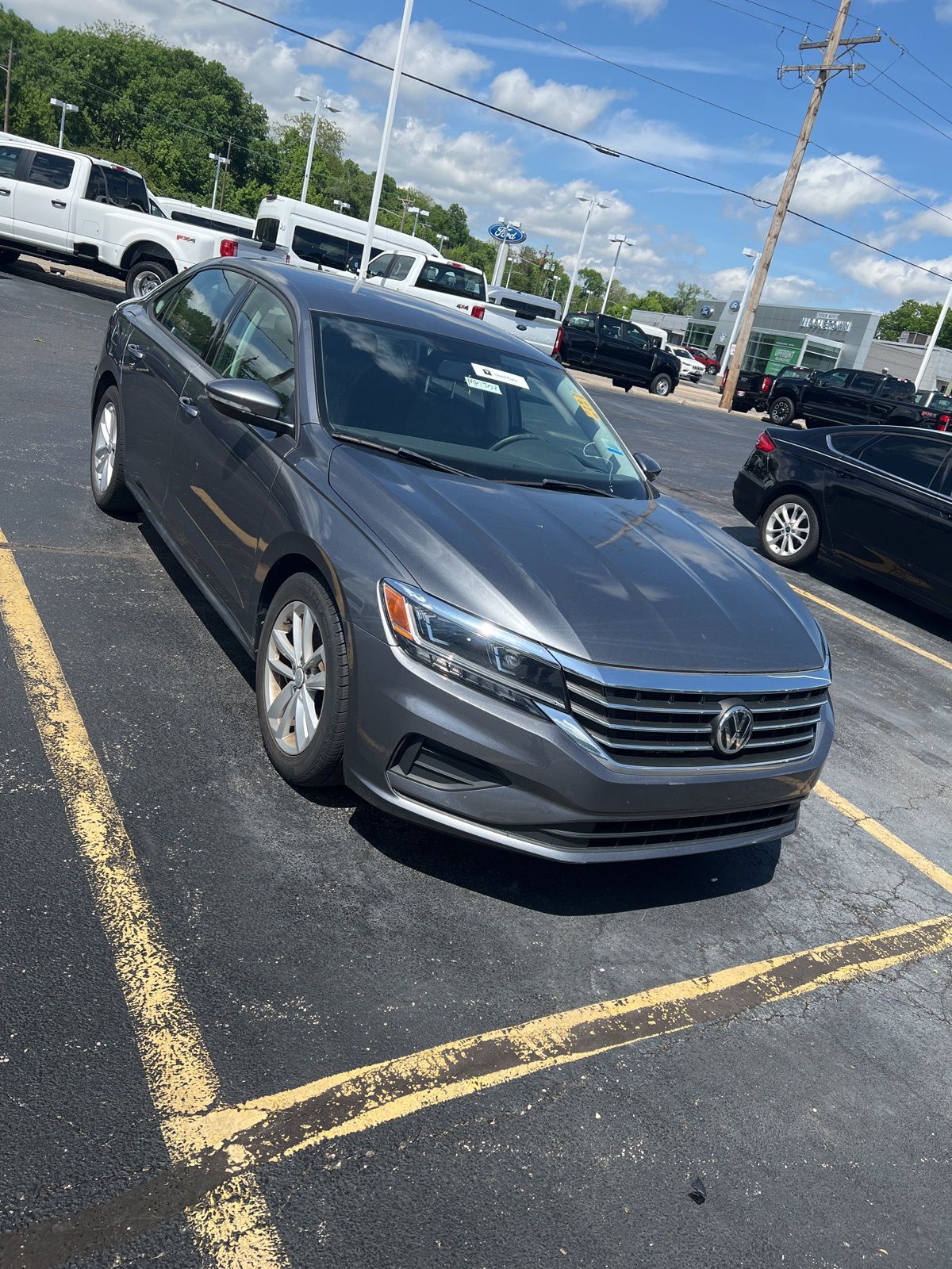 Platinum Gray Metallic 2020 Volkswagen Passat 2.0T S FWD Sedan Front-Wheel Drive 6-Speed Automatic