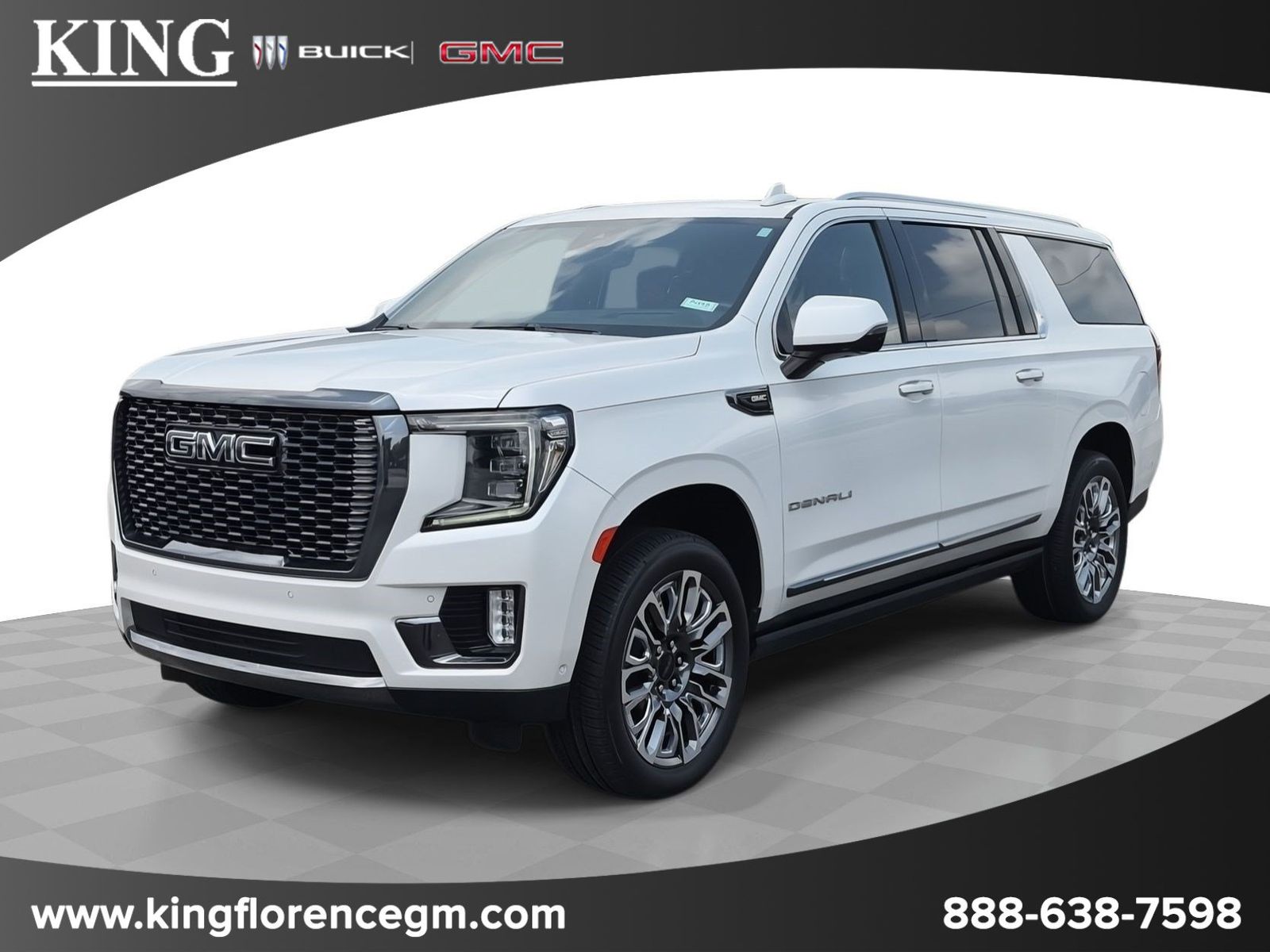 White Frost 2023 GMC Yukon XL SUV / Crossover Four-Wheel Drive 
