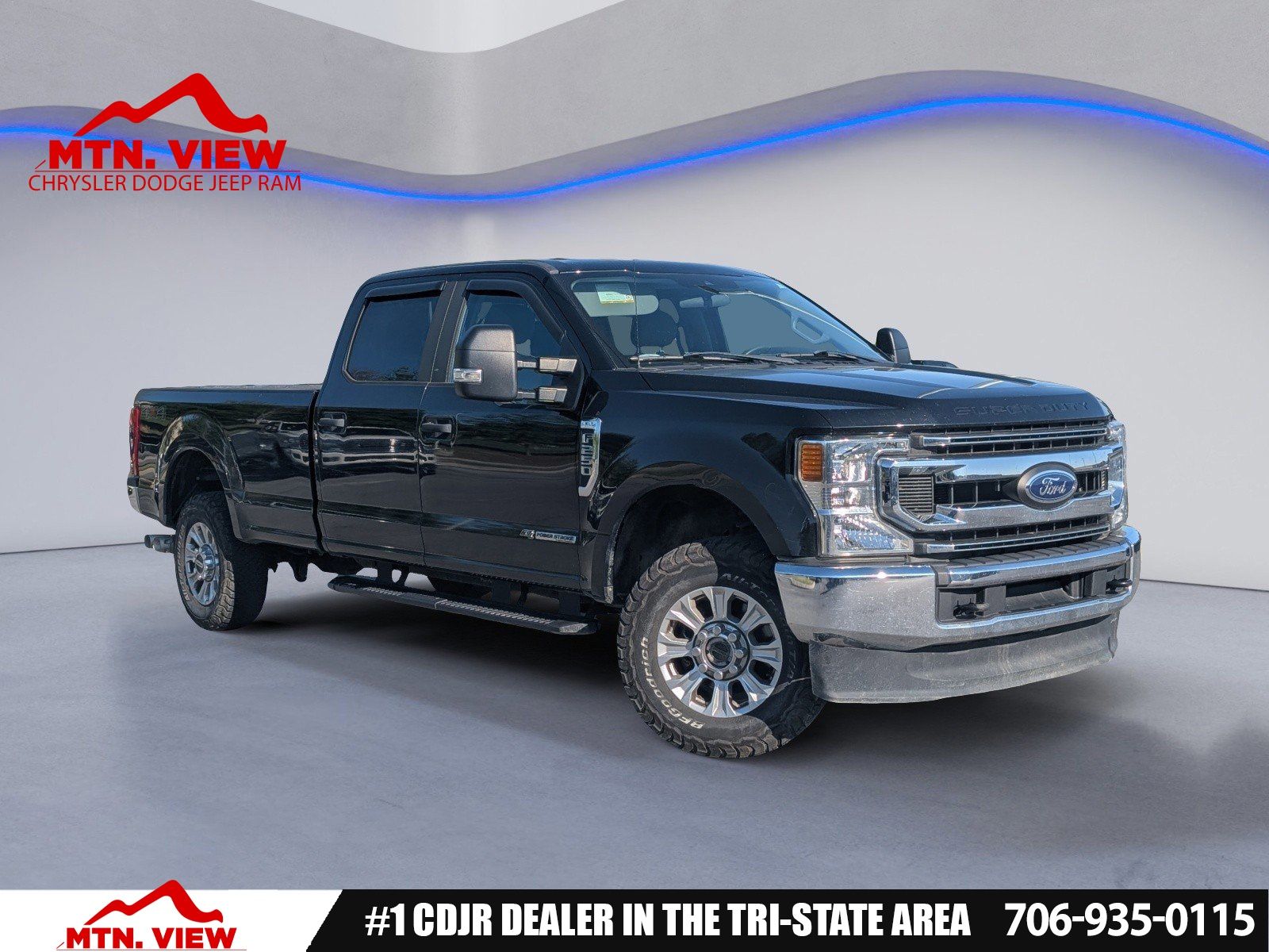 Black Metallic 2020 Ford F-250 Super Duty XLT Crew Cab 4WD Pickup Truck Four-Wheel Drive Automatic