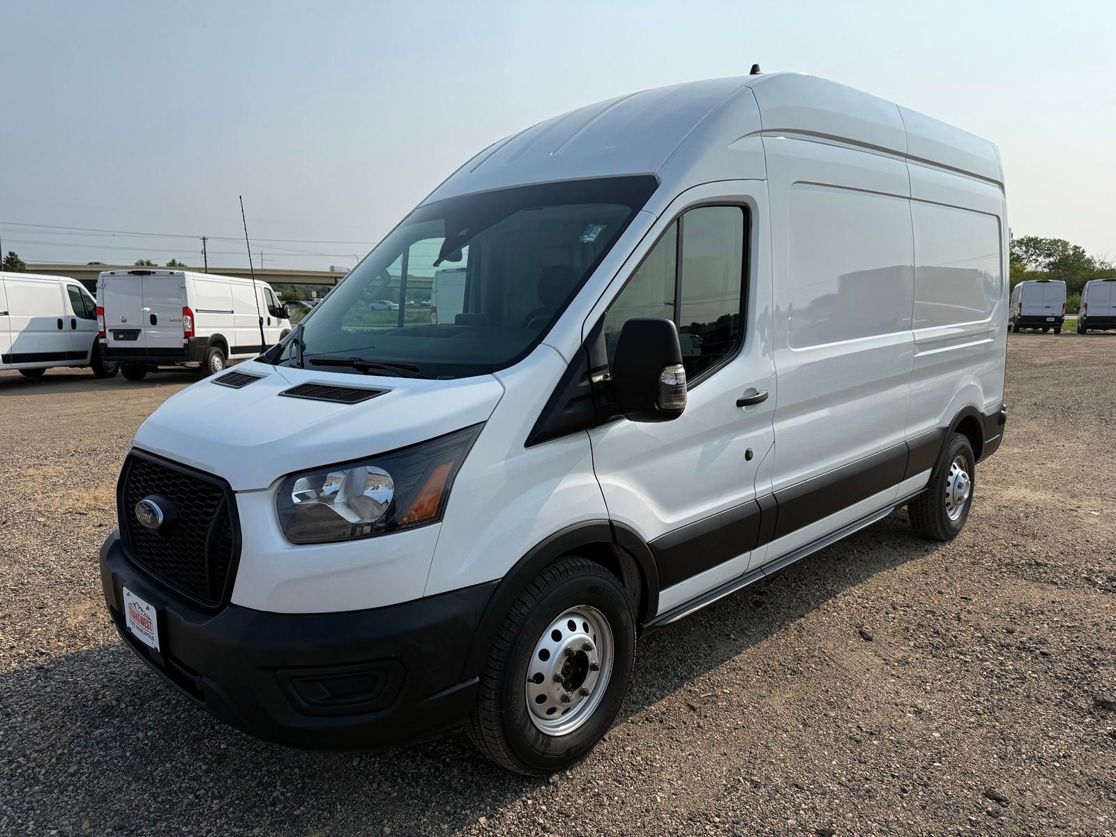 Oxford White 2021 Ford Transit Cargo Van All-Wheel Drive 