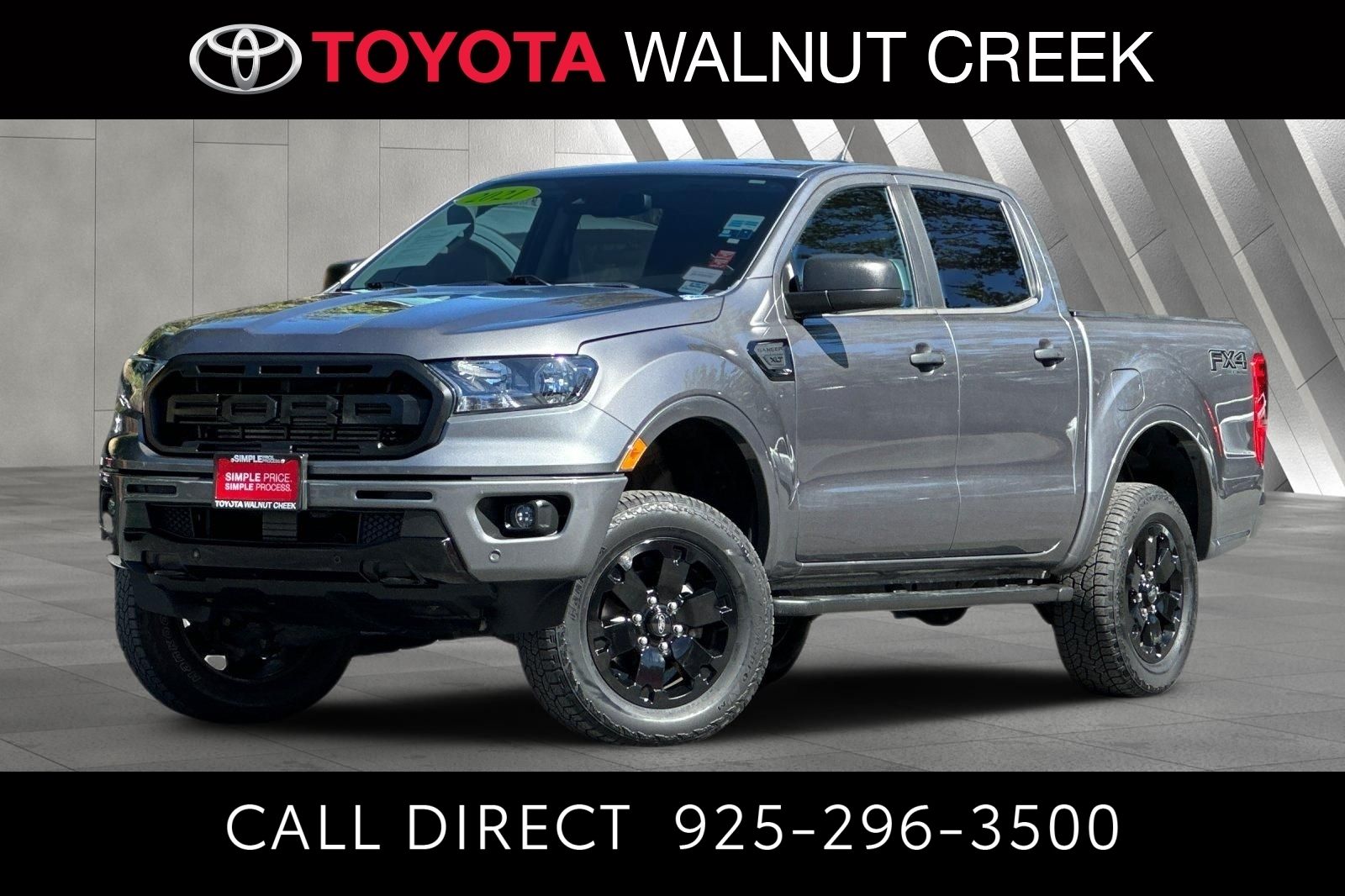 Gray Metallic 2021 Ford Ranger Pickup Truck Four-Wheel Drive Automatic