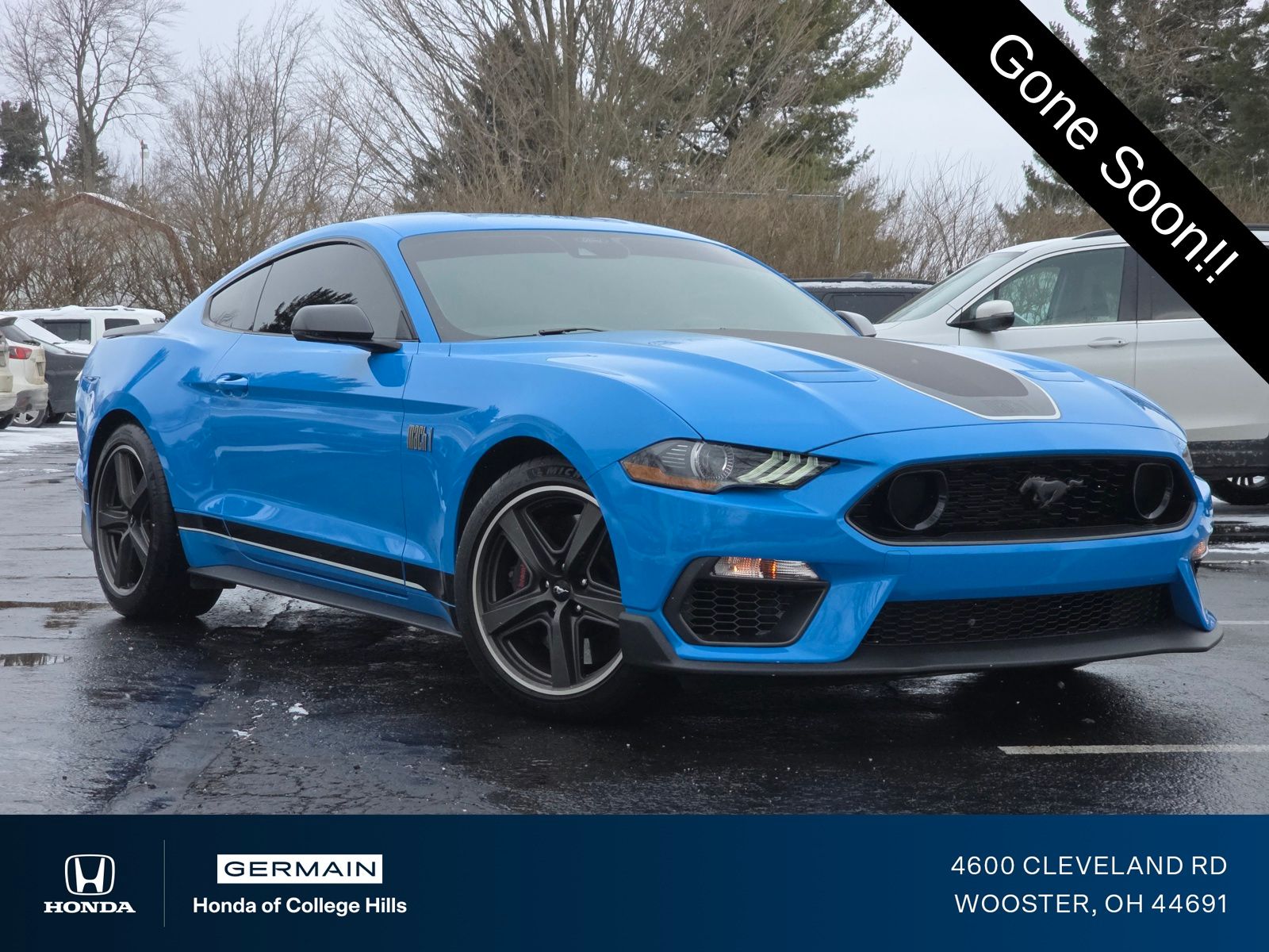 Grabber Blue Metallic 2022 Ford Mustang Mach 1 Fastback RWD Coupe Rear-Wheel Drive 6-Speed Manual