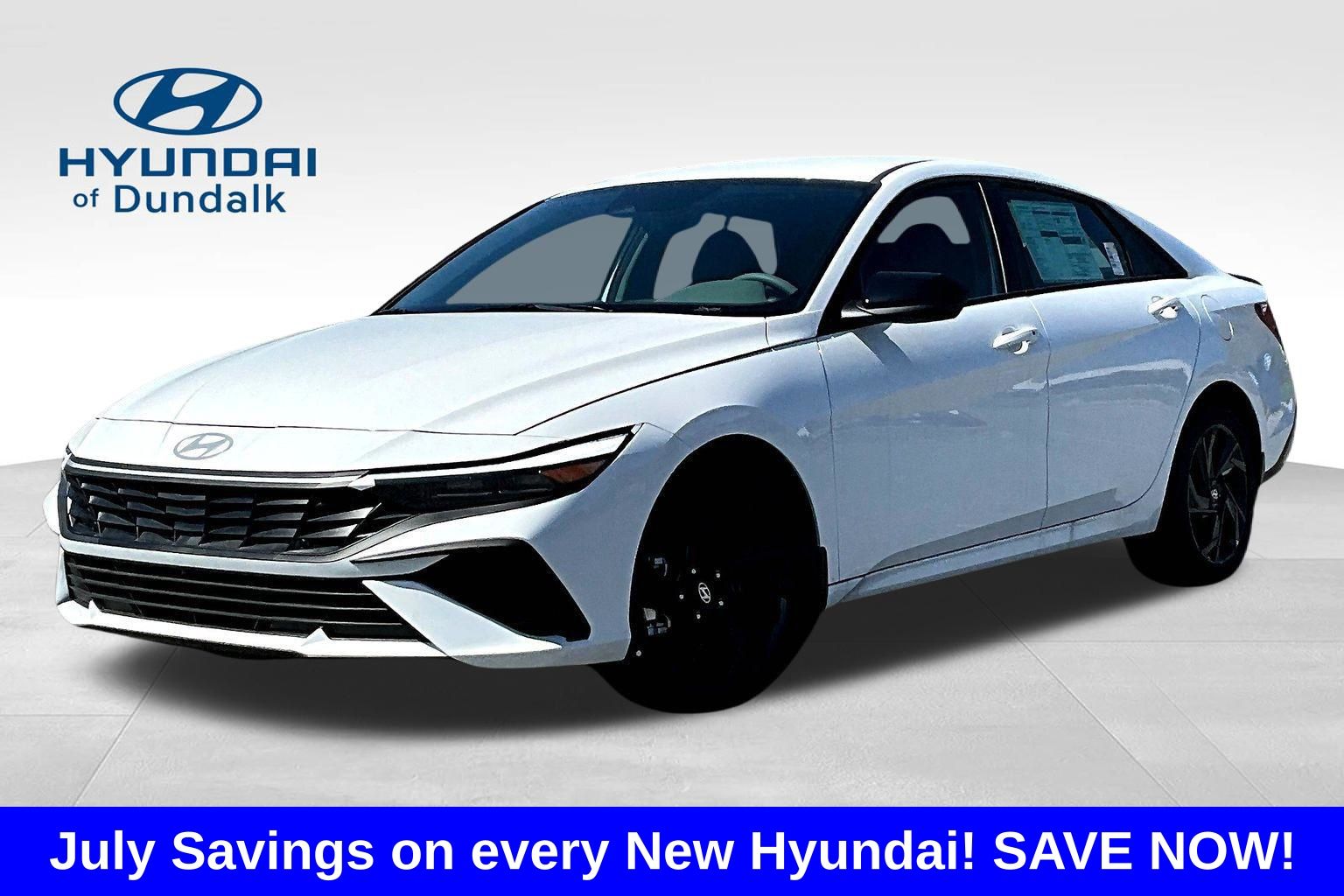Serenity White Pearl 2026 Hyundai Elantra Hybrid Sedan Front-Wheel Drive 6-Speed Dual Clutch