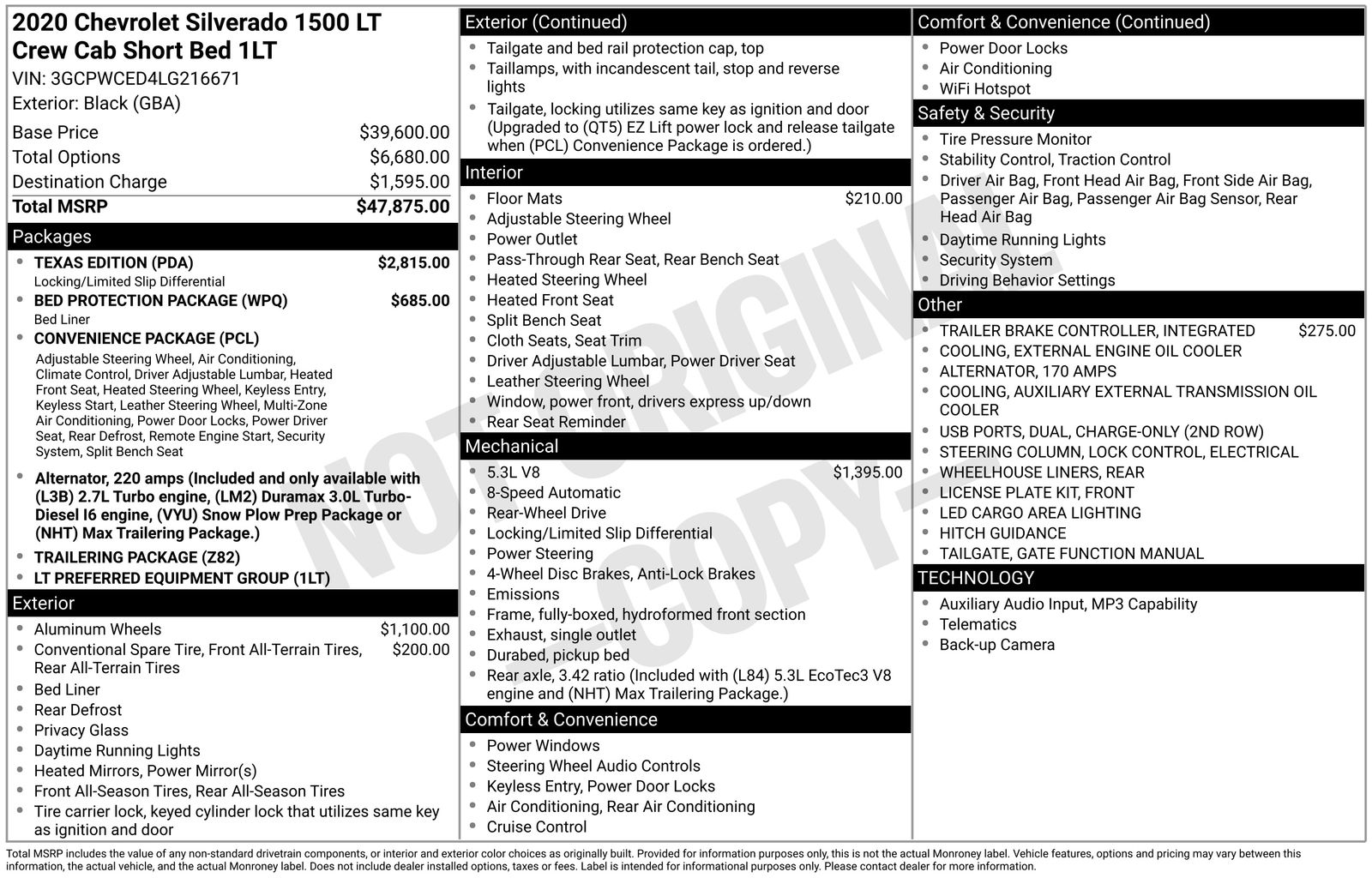 Used Car 2020 Chevrolet Silverado 1500  Lt For Sale Under $35,000 In Austin, Texas