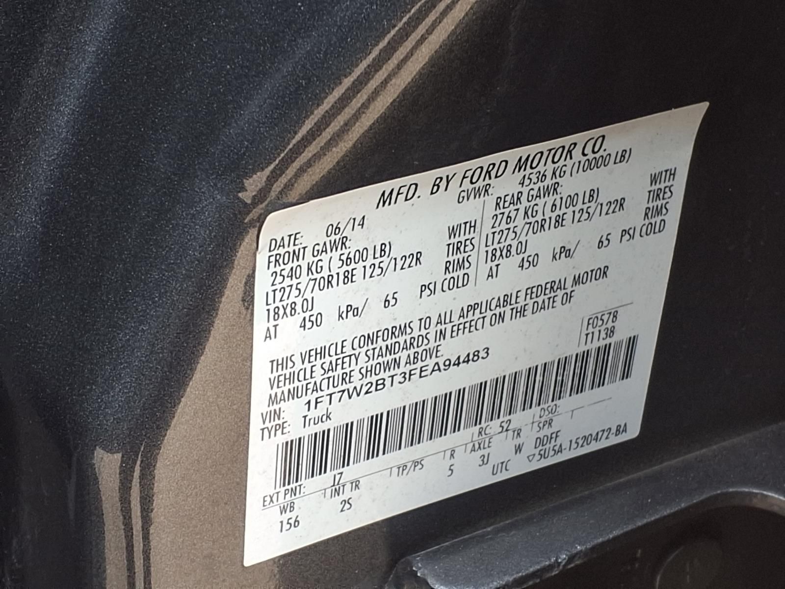 2015 Ford F-250SD XLT Gray at Emmons Autoplex