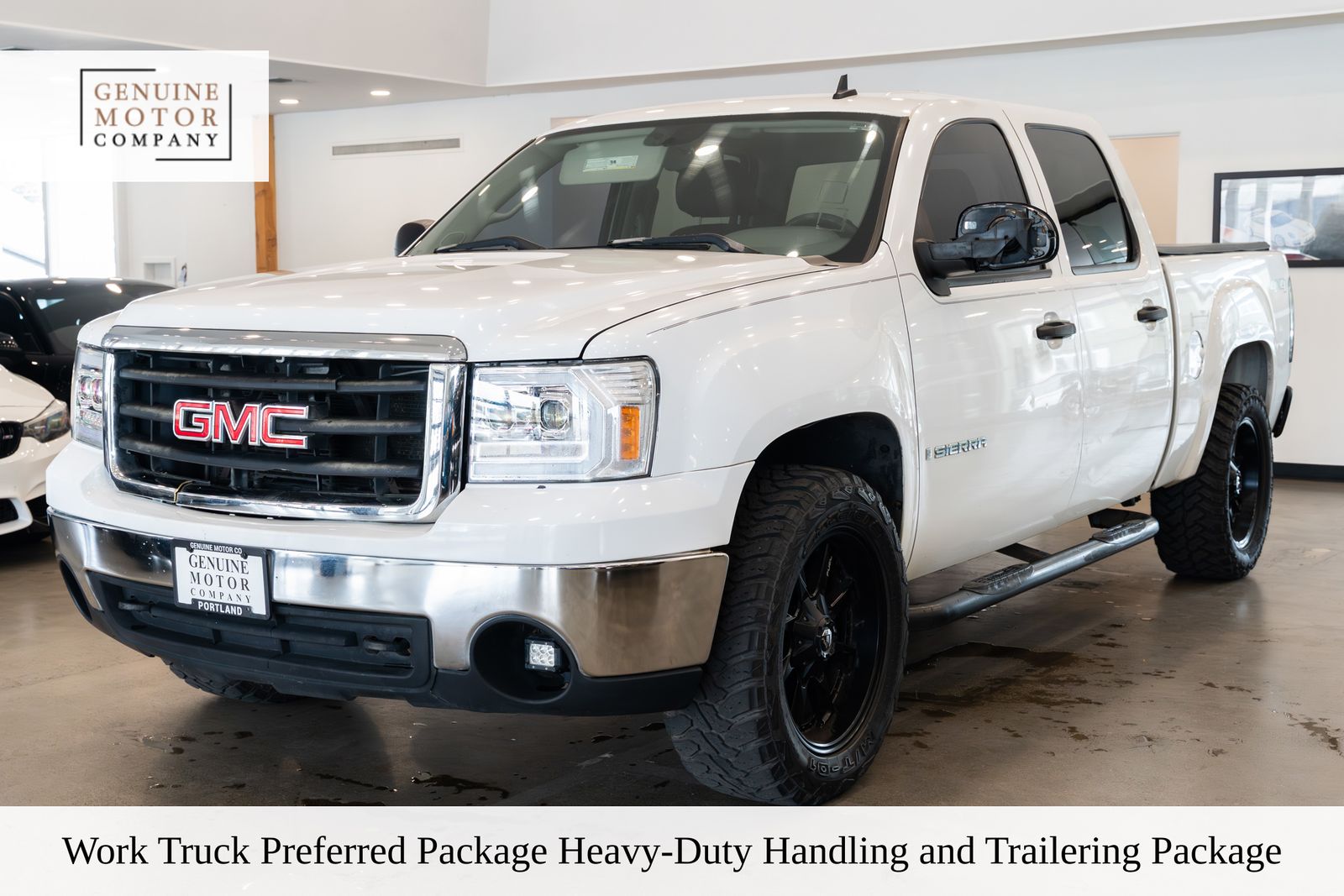 Summit White 2007 GMC Sierra 1500 Work Truck Crew Cab 4WD Pickup Truck Four-Wheel Drive 4-Speed Automatic Overdrive