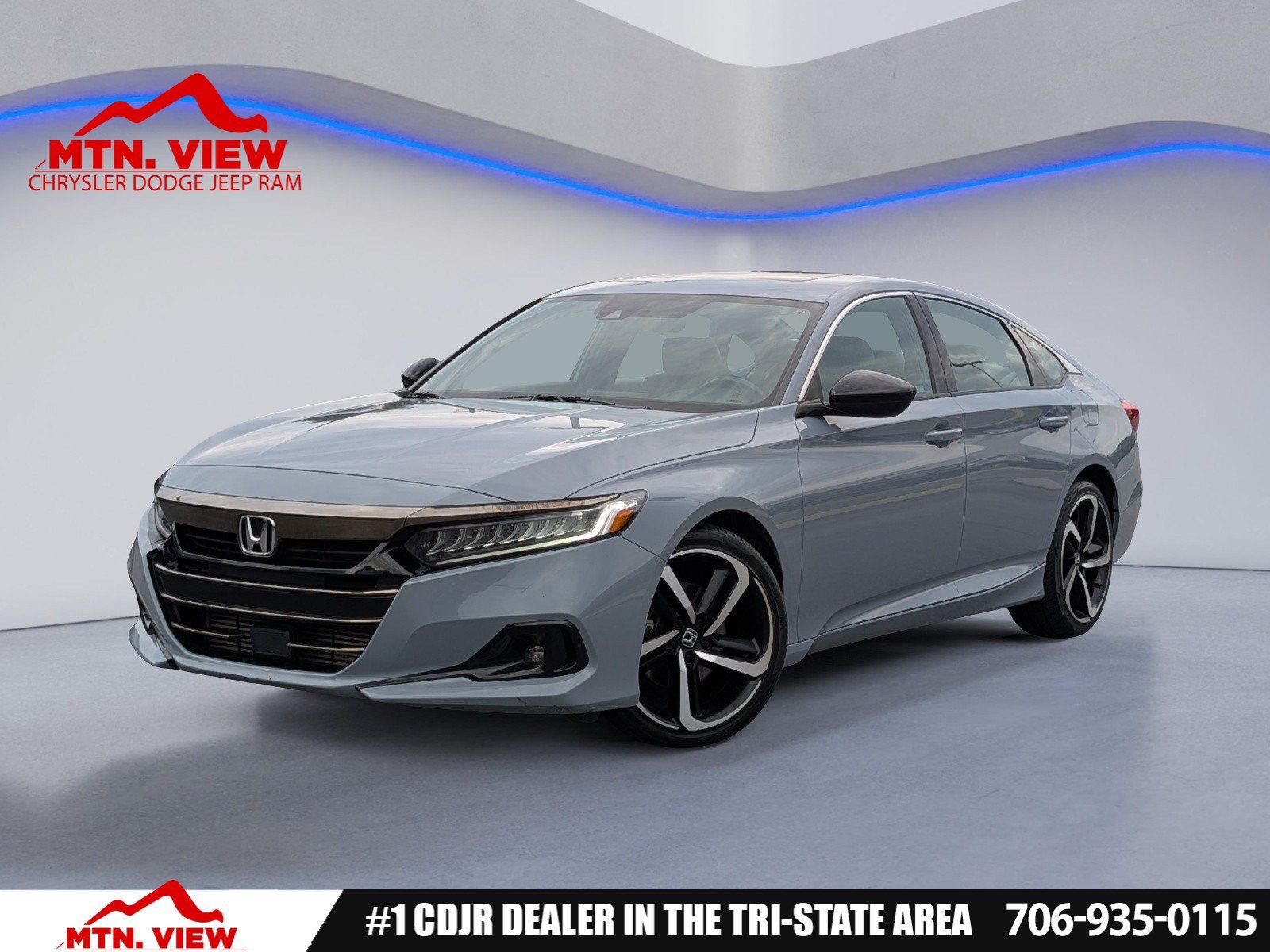 Blue 2022 Honda Accord Sedan Front-Wheel Drive Automatic