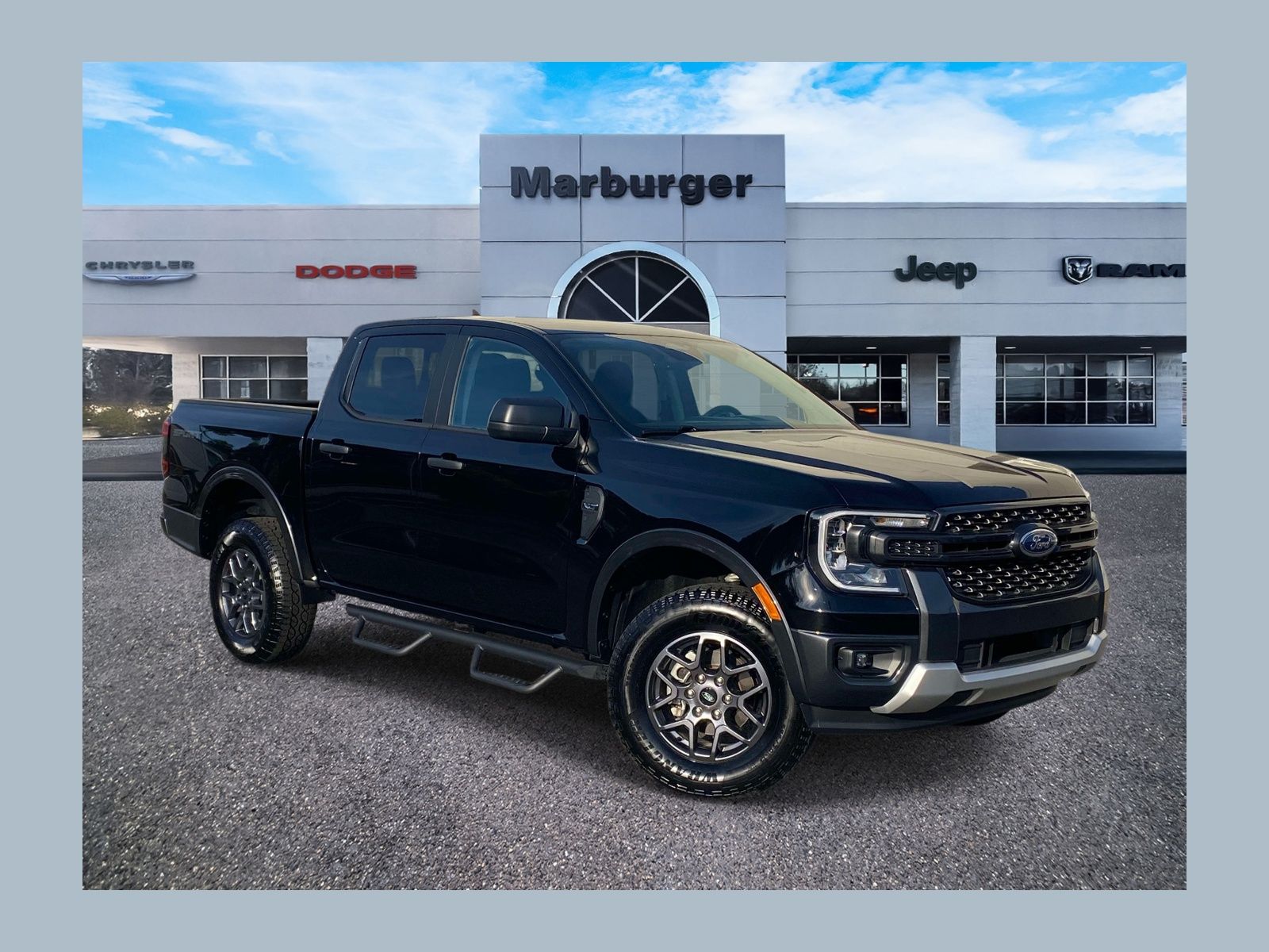 Shadow Black 2024 Ford Ranger XLT SuperCrew RWD Pickup Truck 4X2 Automatic