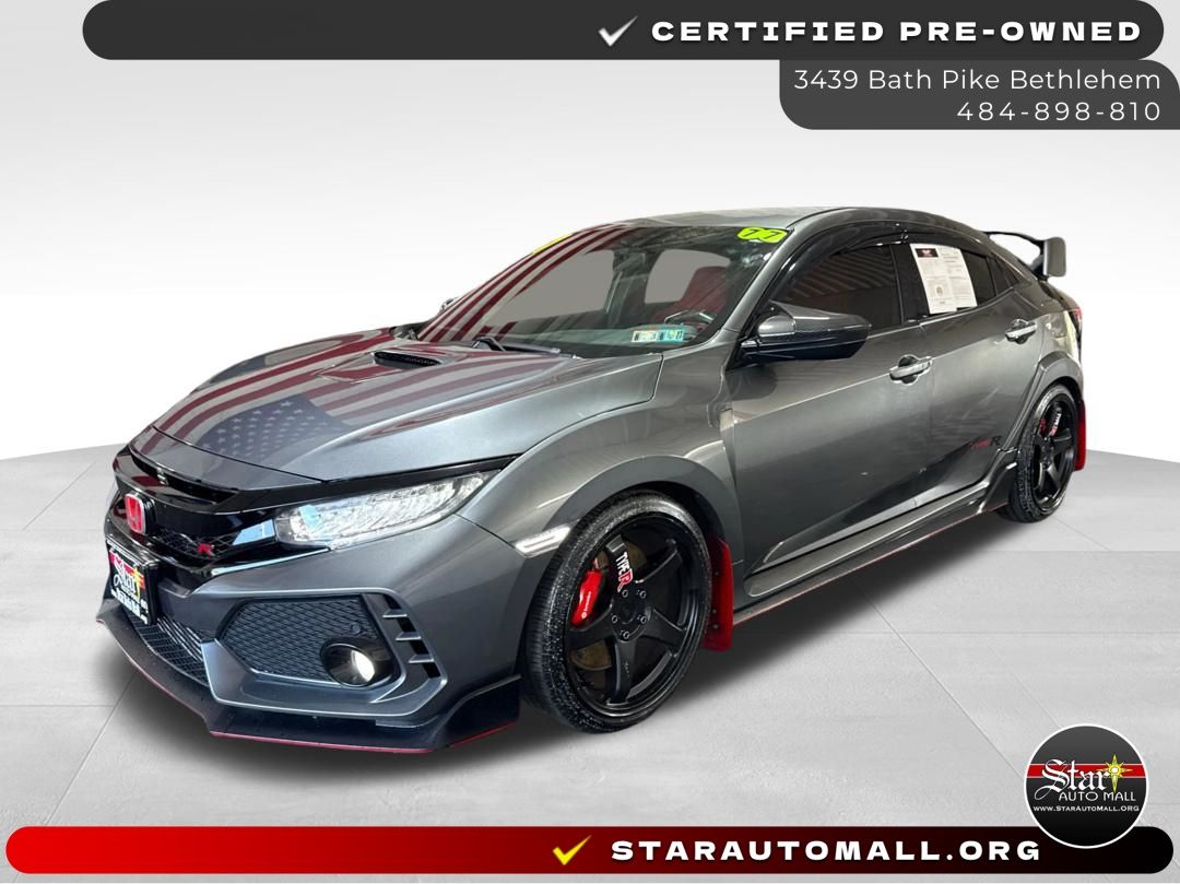 Gray 2017 Honda Civic Type R Hatchback Front-Wheel Drive 6-Speed Manual