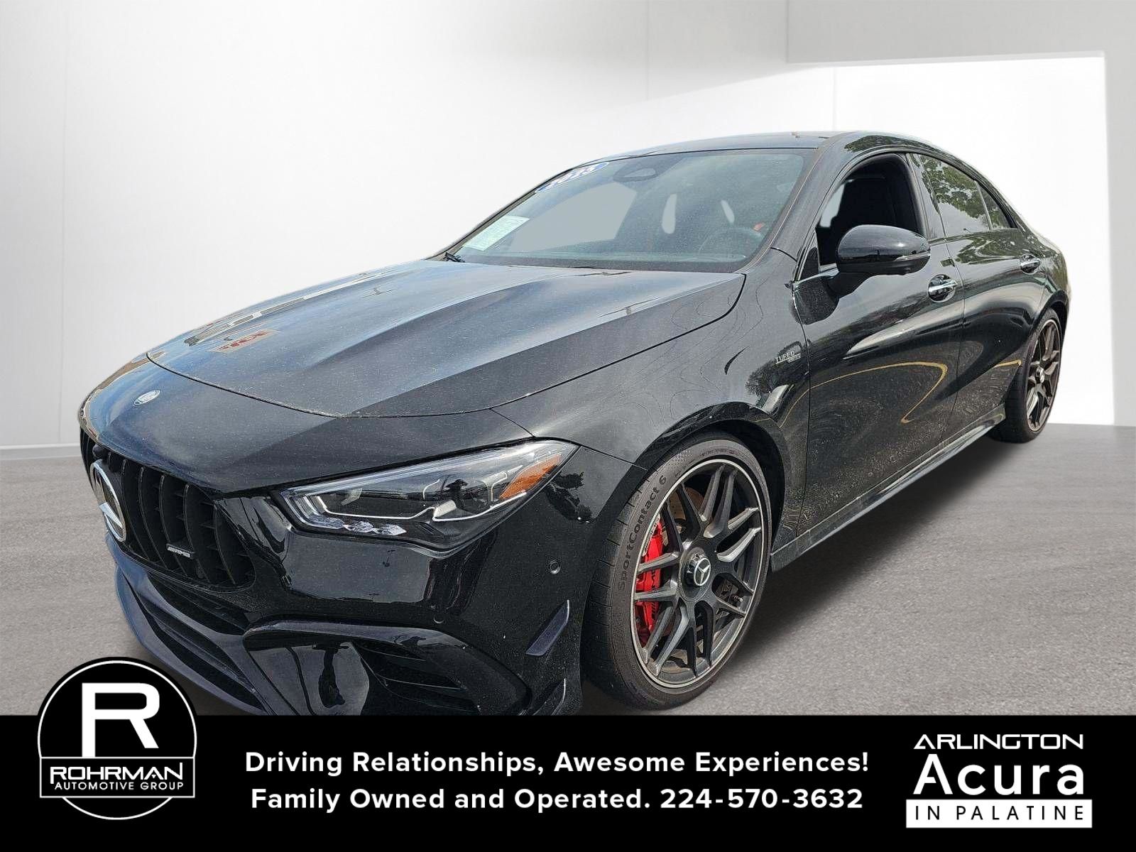 Night Black 2025 Mercedes-Benz CLA AMG CLA 45 S 4MATIC Coupe All-Wheel Drive 8-Speed Automatic
