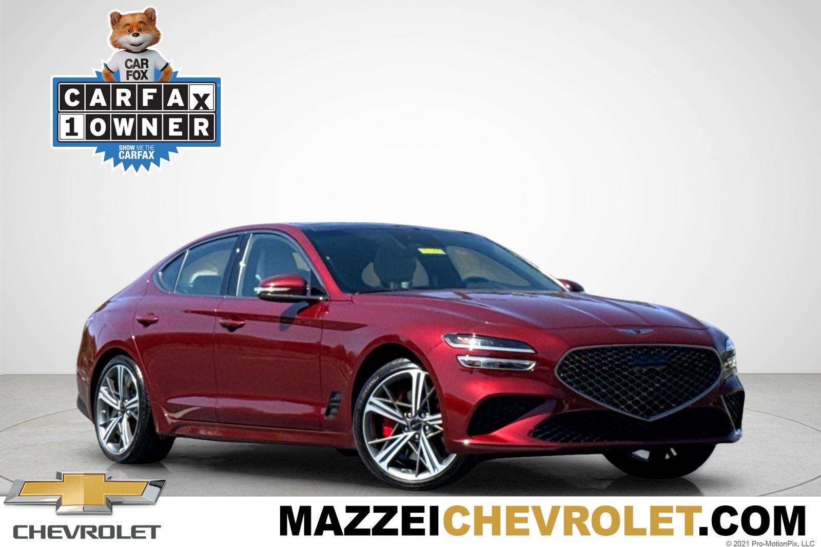 Cavendish Red 2024 Genesis G70 Sedan Rear-Wheel Drive 8-Speed Automatic