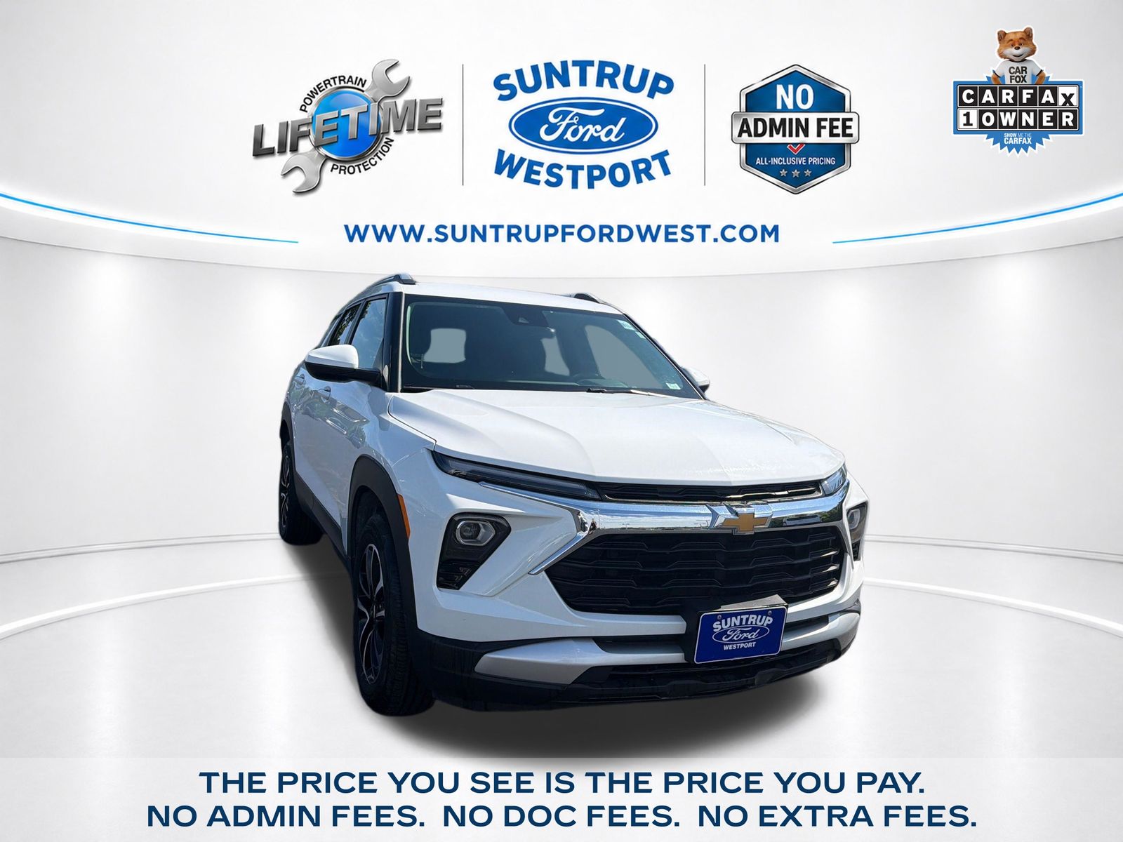 Summit White 2025 Chevrolet Trailblazer LT AWD SUV / Crossover Four-Wheel Drive 9-Speed Automatic