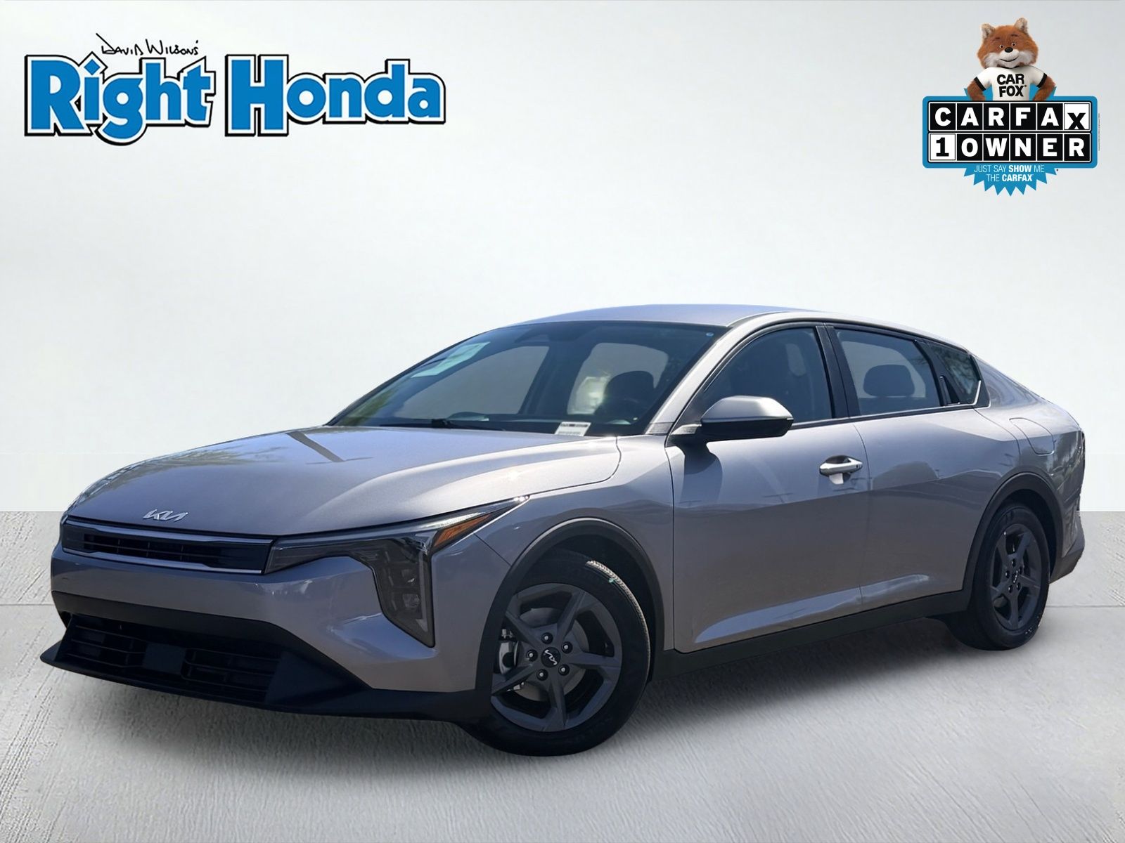 Steel Gray 2025 Kia K4 LXS FWD Sedan Front-Wheel Drive Continuously Variable Transmission