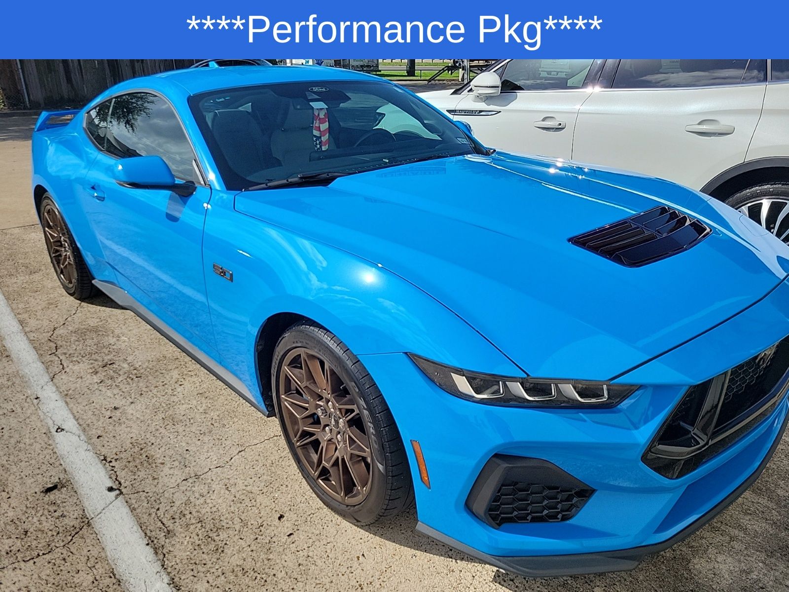 Grabber Blue Metallic 2024 Ford Mustang Coupe Rear-Wheel Drive Automatic