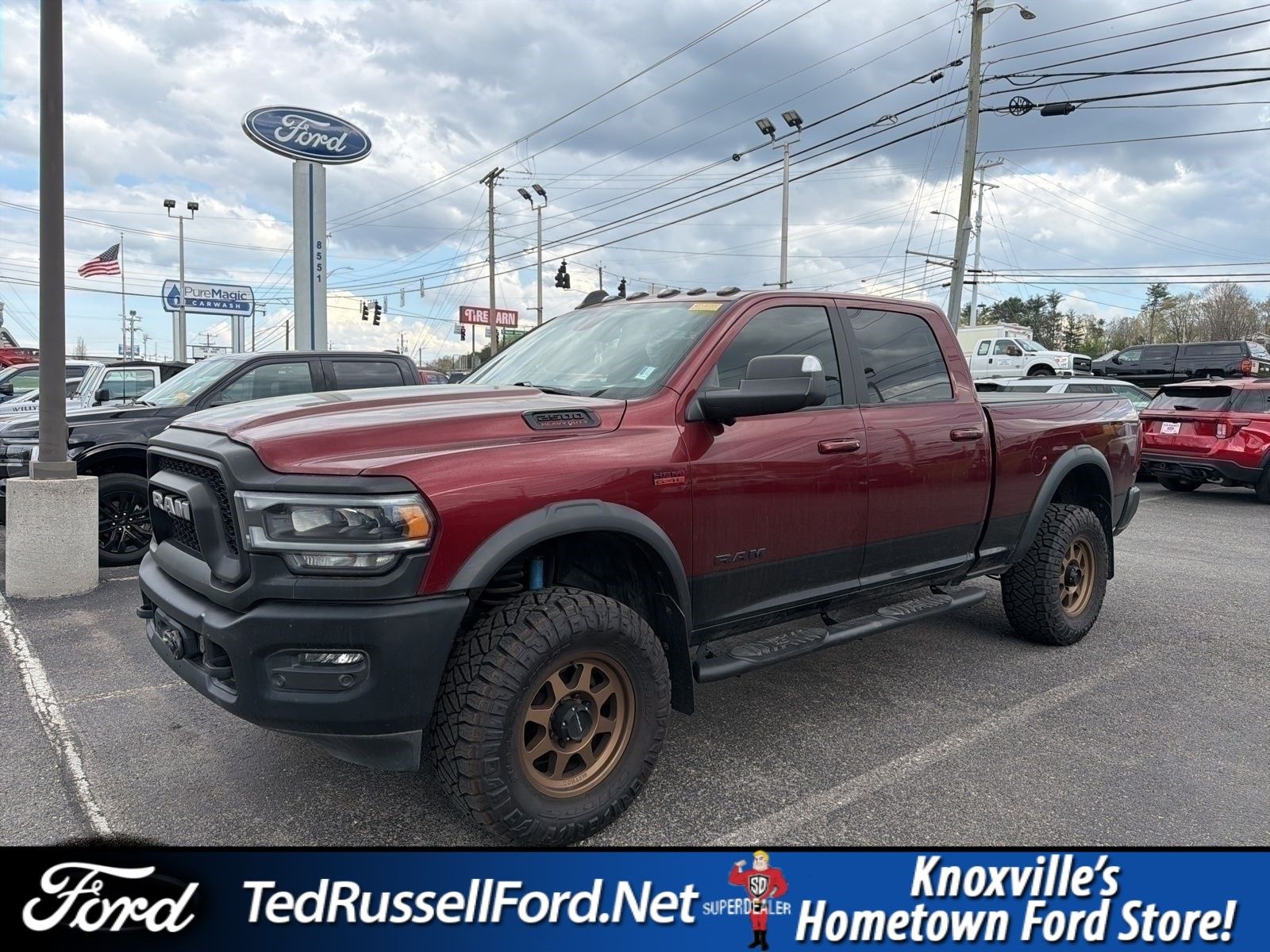 Red 2021 RAM 2500 Power Wagon Crew Cab 4WD Pickup Truck Four-Wheel Drive 8-Speed Automatic