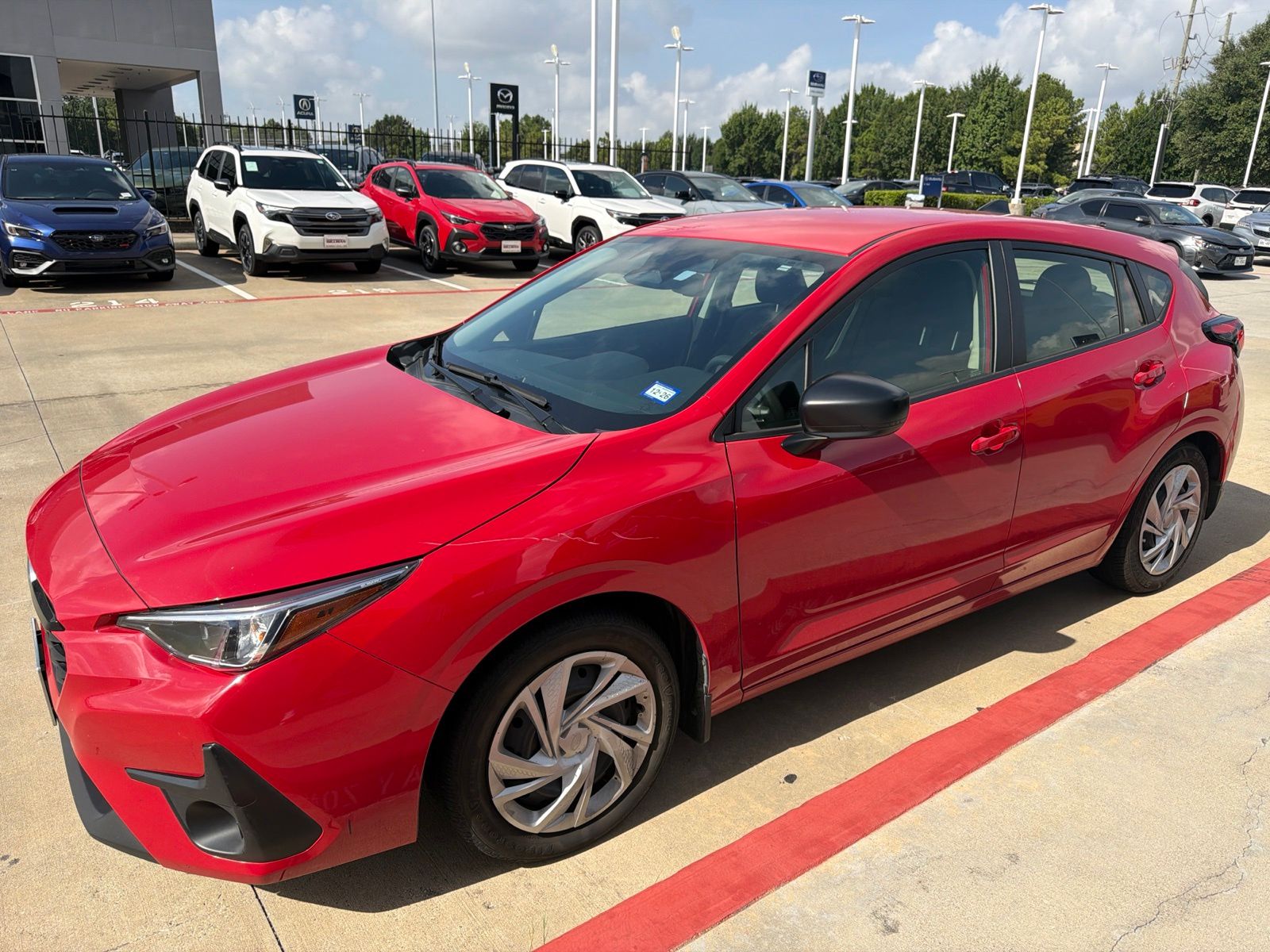Pure Red 2024 Subaru Impreza Wagon All-Wheel Drive Continuously Variable Transmission