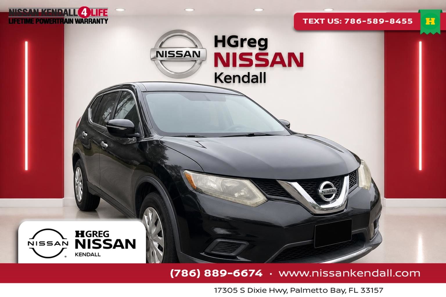 Super Black 2015 Nissan Rogue SUV / Crossover Front-Wheel Drive Continuously Variable Transmission
