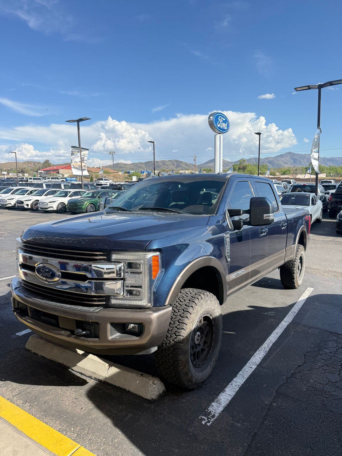 Brown 2019 Ford F-250 Super Duty King Ranch Crew Cab 4WD Pickup Truck Four-Wheel Drive 6-Speed Automatic