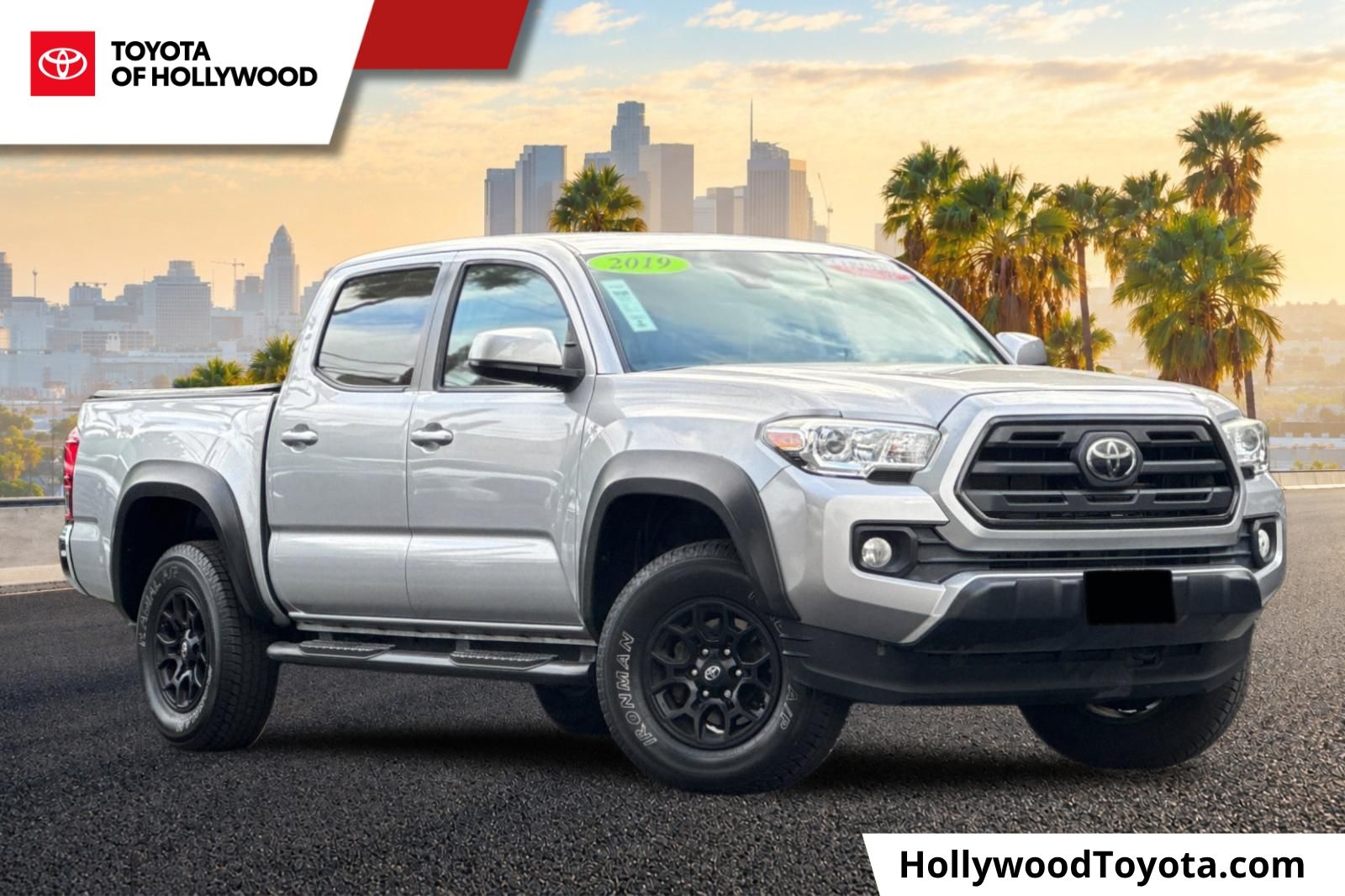 Silver Sky Metallic 2019 Toyota Tacoma Pickup Truck 4X2 6-Speed Automatic