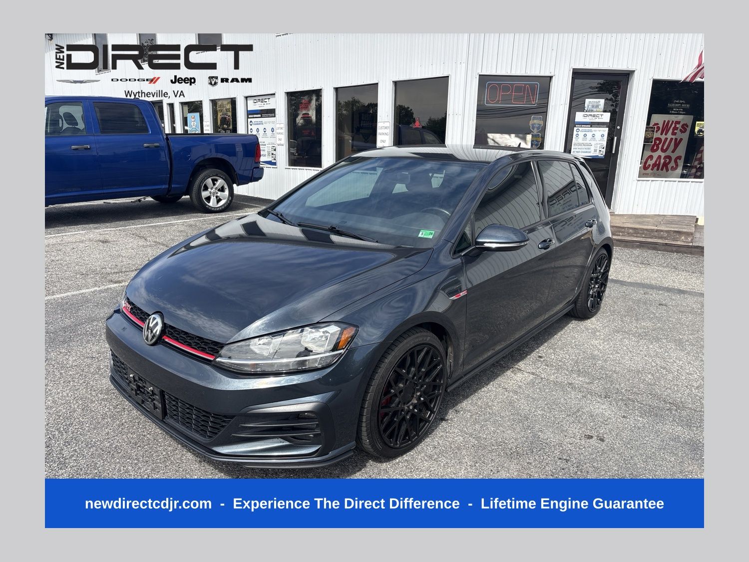 Blue 2019 Volkswagen Golf GTI Hatchback 6-Speed Manual