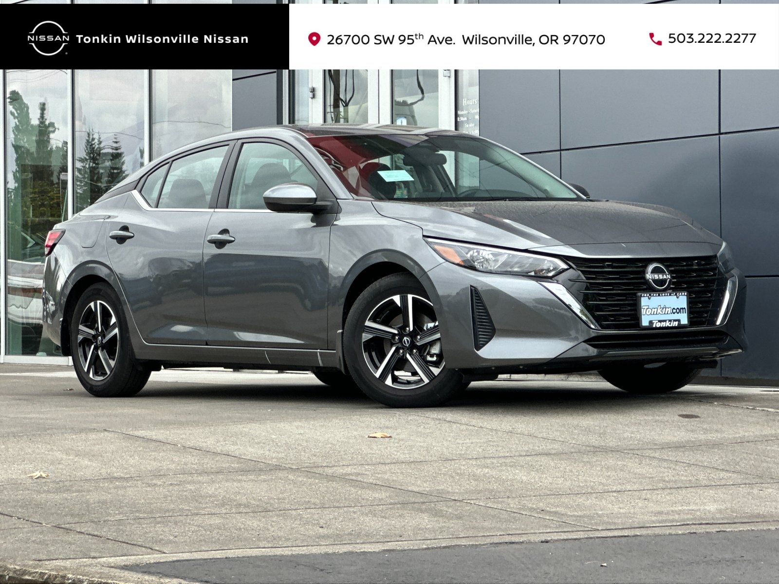 Gray (Gun Metallic) 2025 Nissan Sentra Sedan Front-Wheel Drive Continuously Variable Transmission