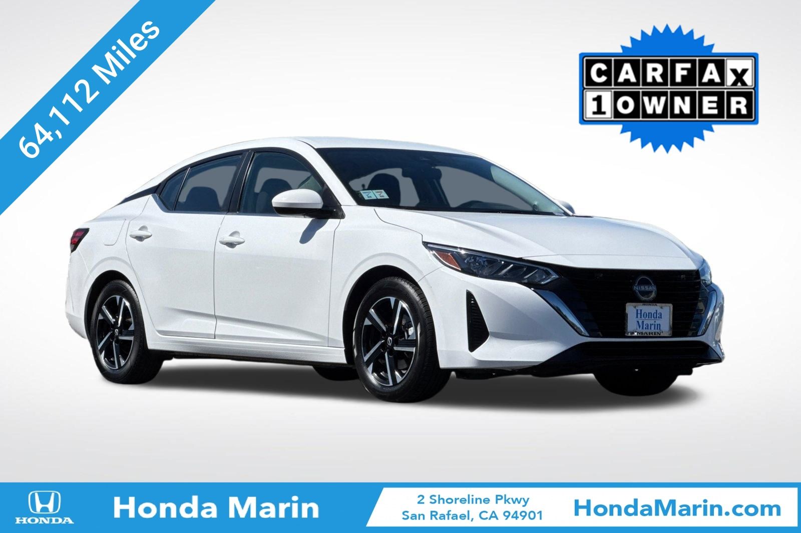 White (Fresh Powder) 2024 Nissan Sentra Sedan Front-Wheel Drive Continuously Variable Transmission