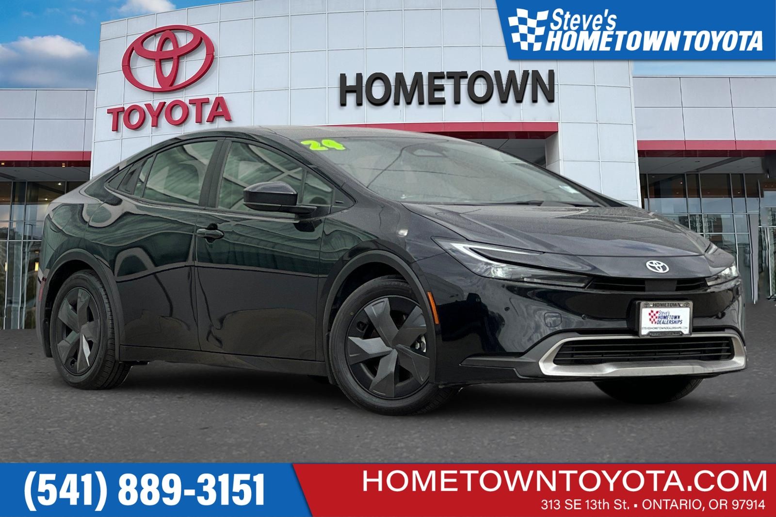 Midnight Black Metallic 2024 Toyota Prius Prime Hatchback Front-Wheel Drive Continuously Variable Transmission
