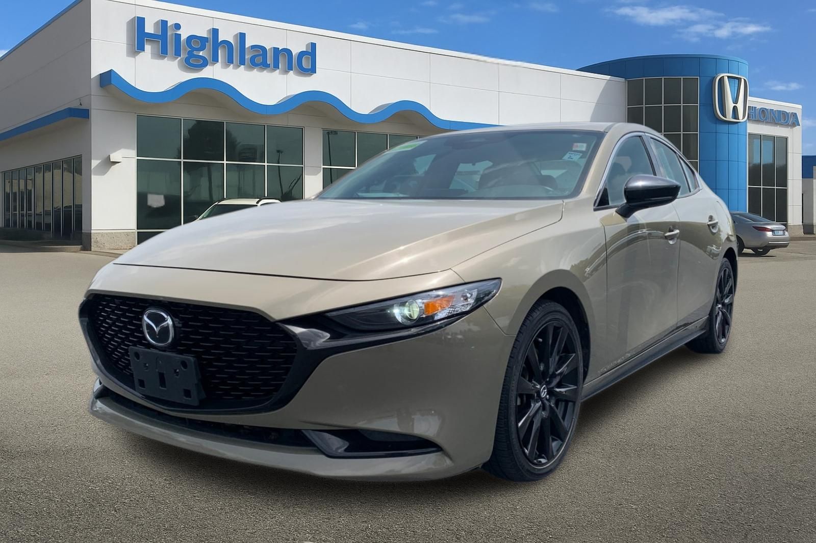 Zircon Sand Metallic 2024 Mazda MAZDA3 Sedan All-Wheel Drive 6-Speed Automatic