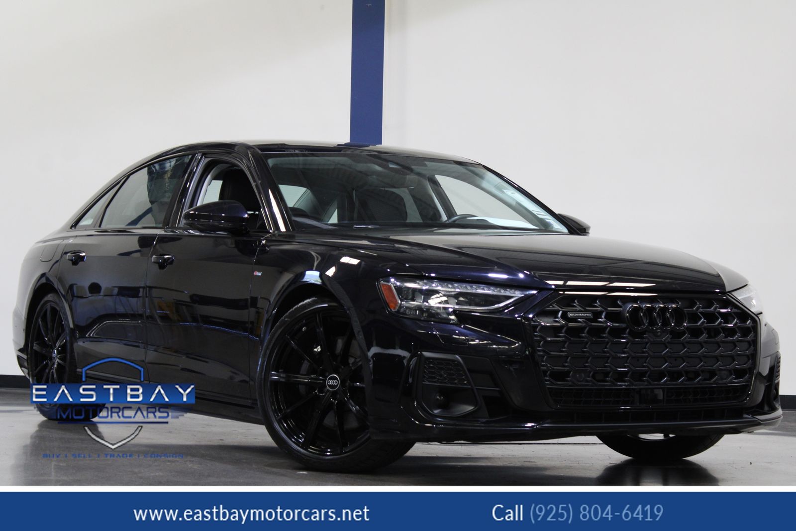 Black Crystal 2024 Audi A8 L quattro 55 TFSI Sedan All-Wheel Drive 8-Speed Automatic