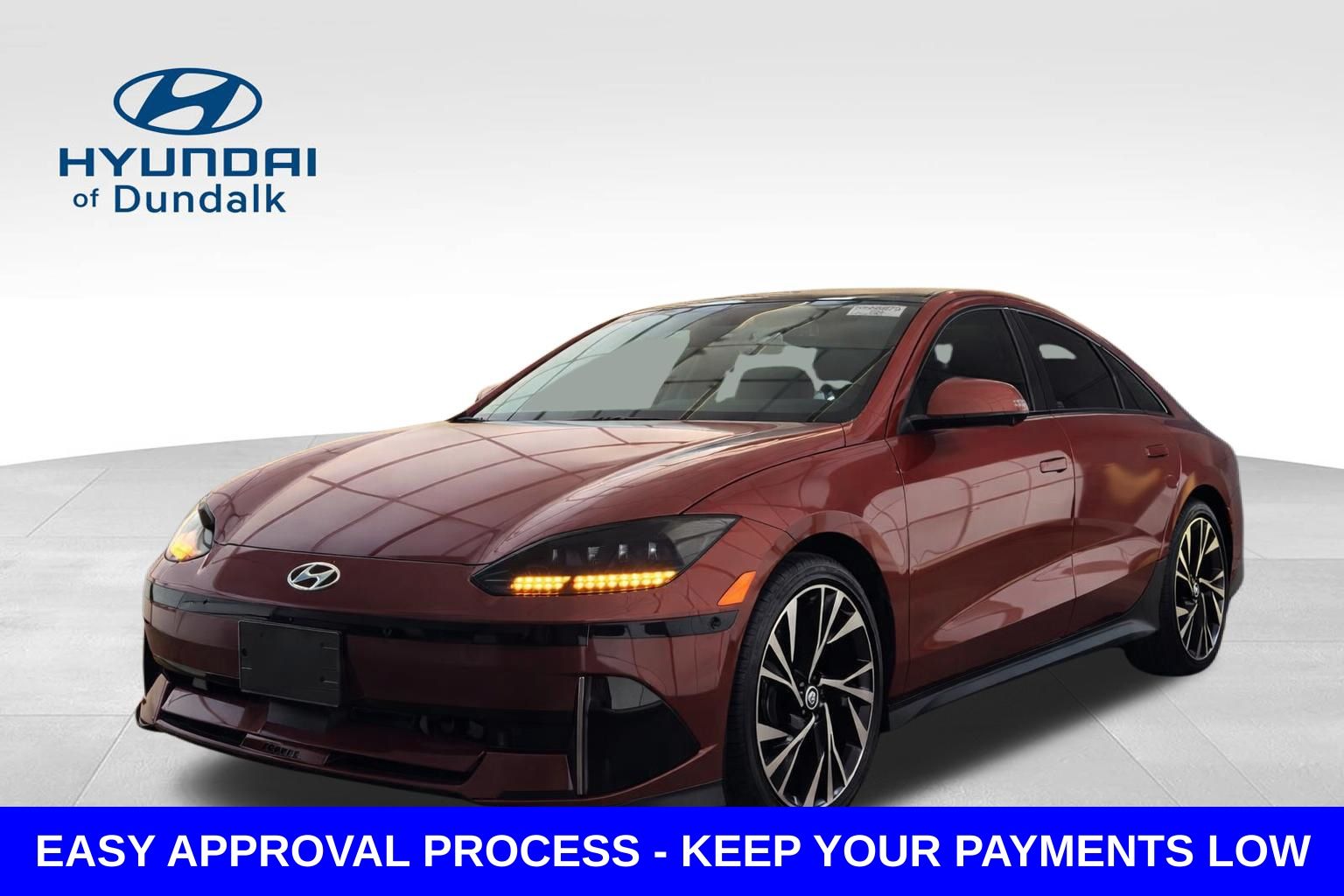 Ultimate Red 2023 Hyundai Ioniq 6 Limited AWD Sedan All-Wheel Drive 1-Speed Automatic