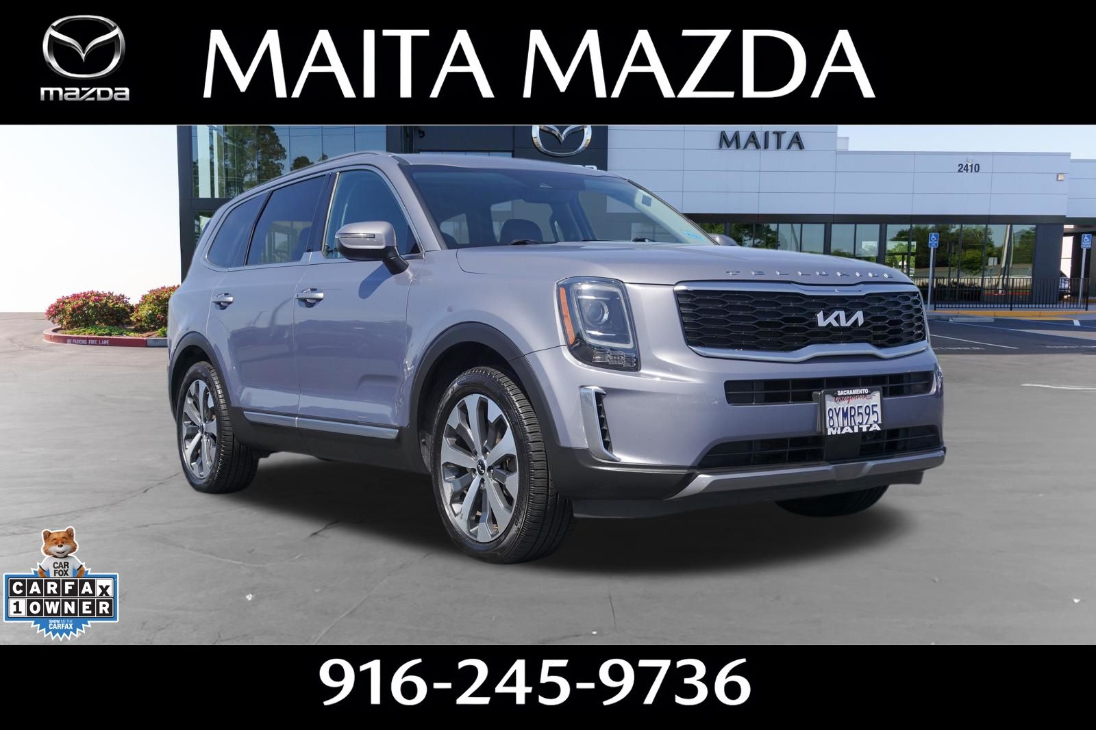 Everlasting Silver 2022 Kia Telluride S AWD SUV / Crossover All-Wheel Drive 8-Speed Automatic