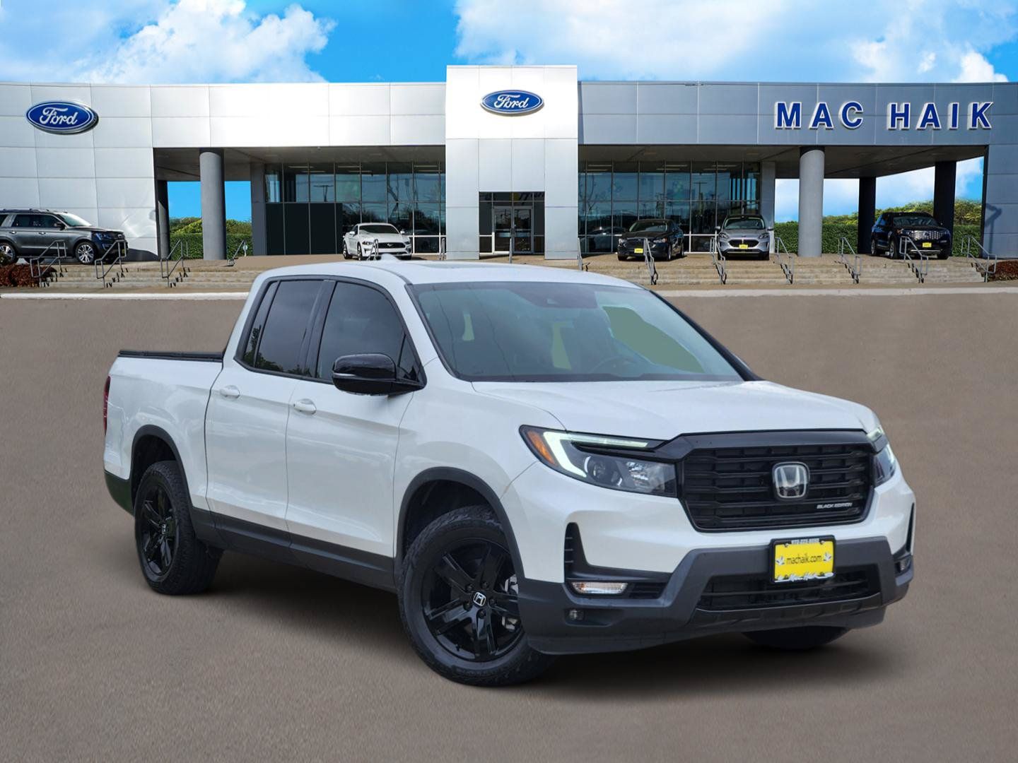 White 2023 Honda Ridgeline Pickup Truck All-Wheel Drive 9-Speed Automatic