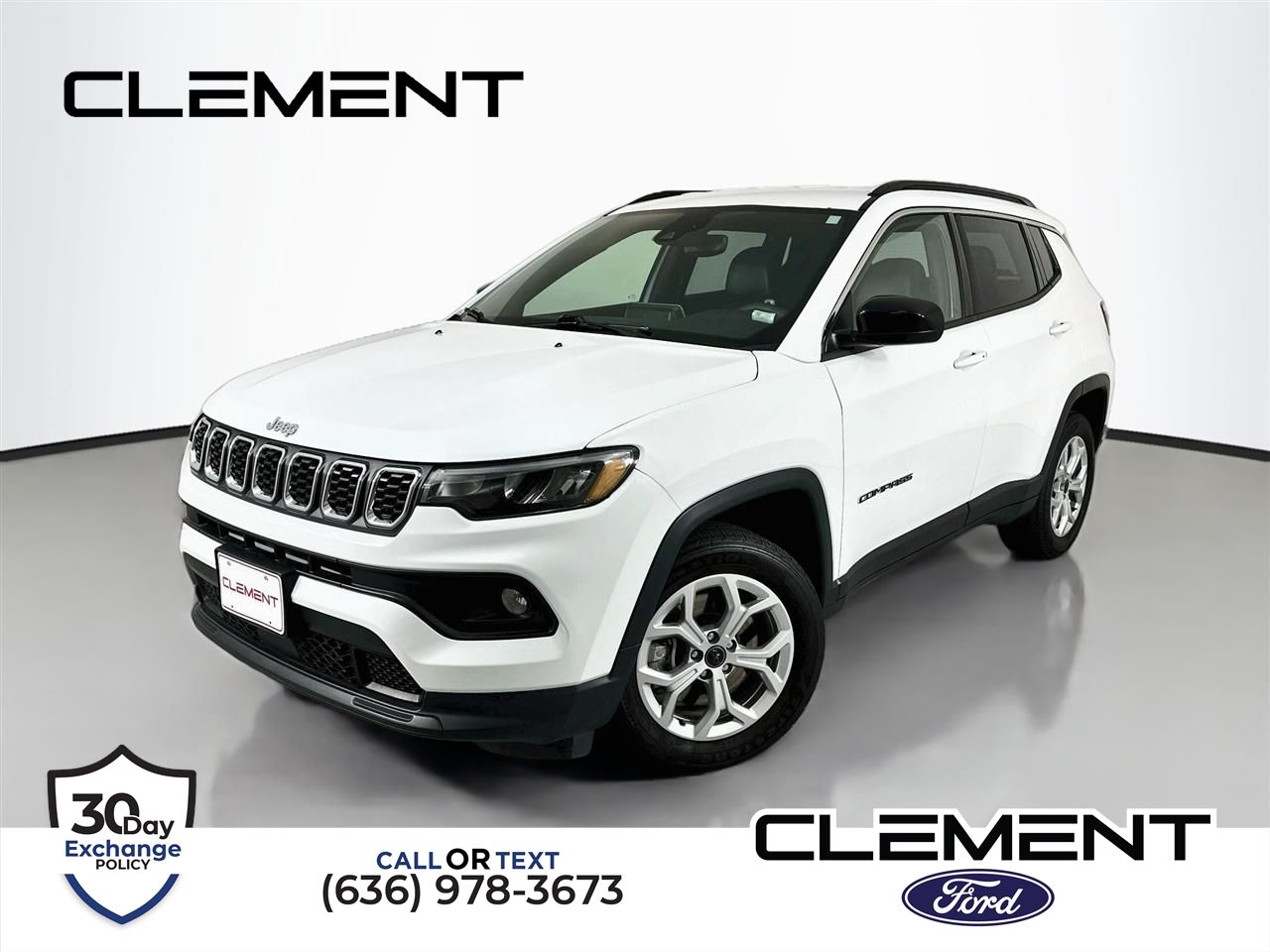 Bright White Clearcoat 2025 Jeep Compass SUV / Crossover Four-Wheel Drive 8-Speed Automatic