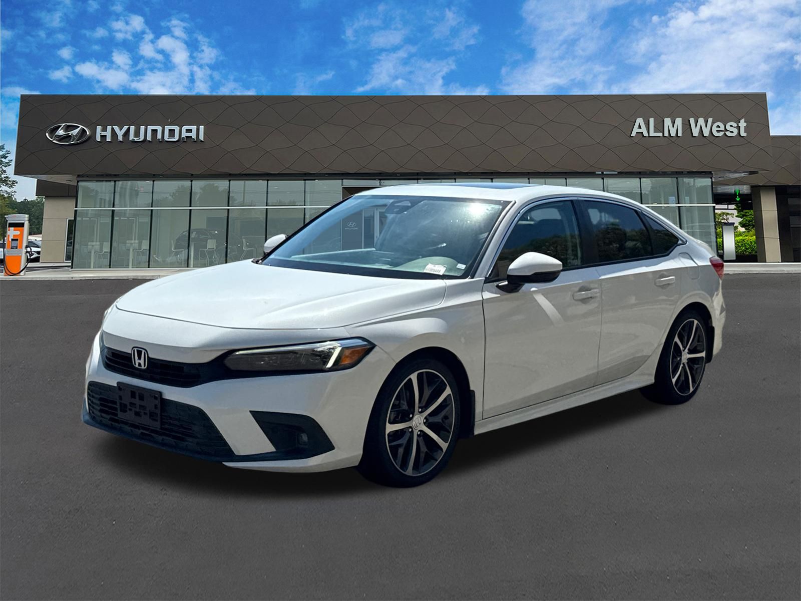Black 2022 Honda Civic Sedan Front-Wheel Drive Continuously Variable Transmission